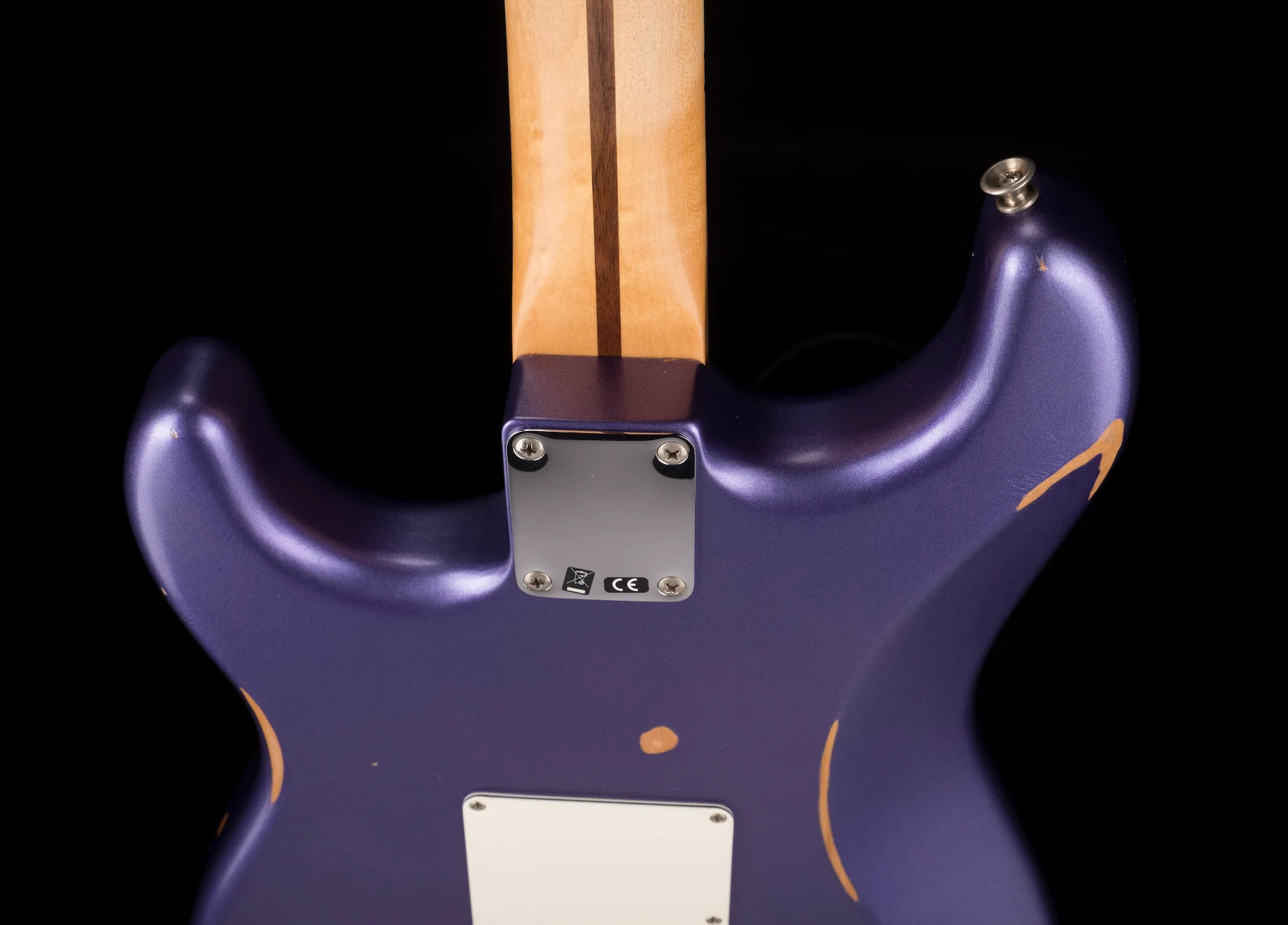Used 2021 Fender Limited Edition Vintera Road Worn Mischief Maker Stratocaster Metallic Purple with Gig Bag - Image 14