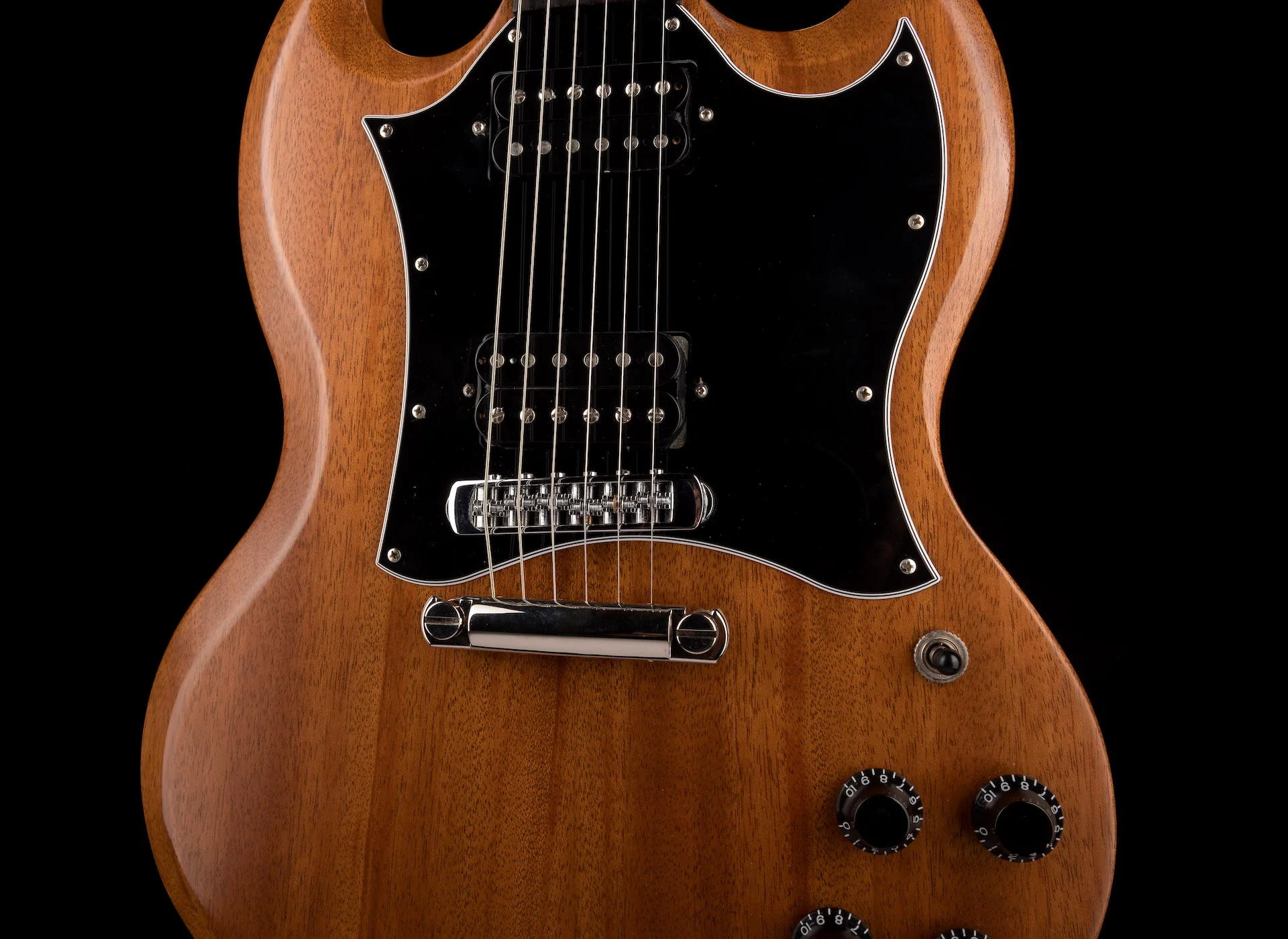 Used 2021 Gibson SG Tribute Natural Walnut with Soft Shell Case - Image 6