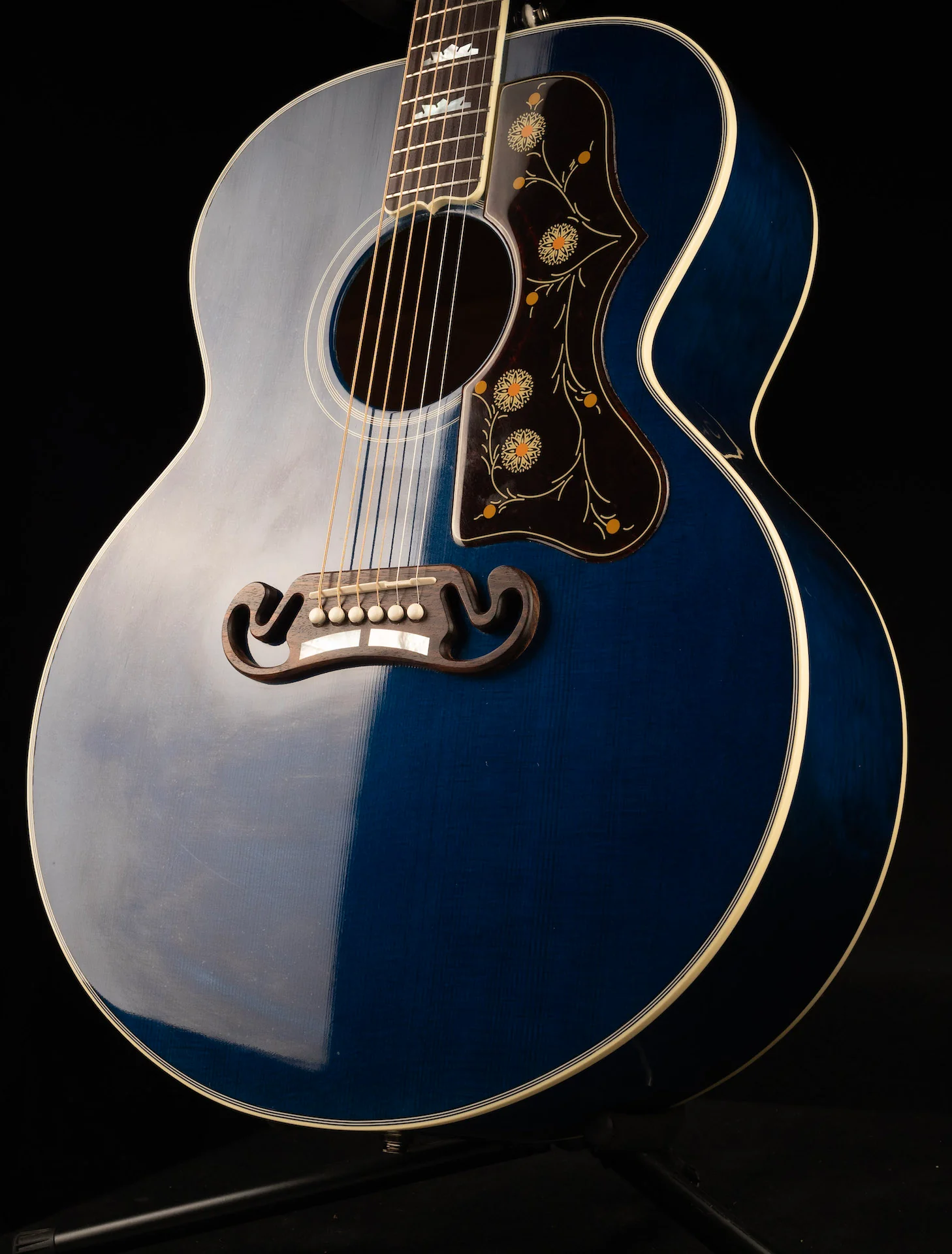 Used 2022 Gibson Custom Shop Limited Edition SJ-200 Viper Blue With OHSC - Image 3