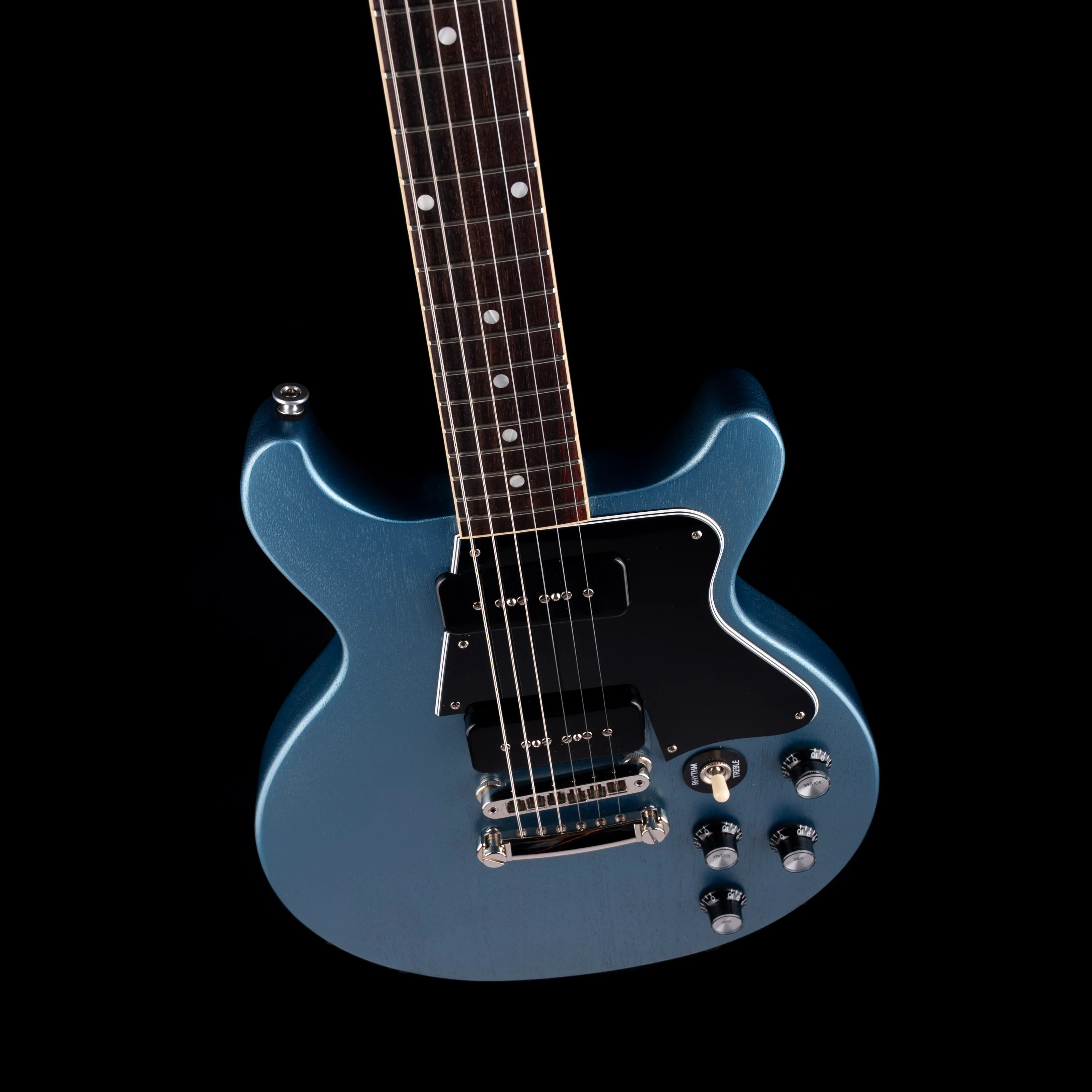 Used 2022 Gibson Rick Beato Les Paul Special Double Cut TV Blue Mist with OHSC - Image 3