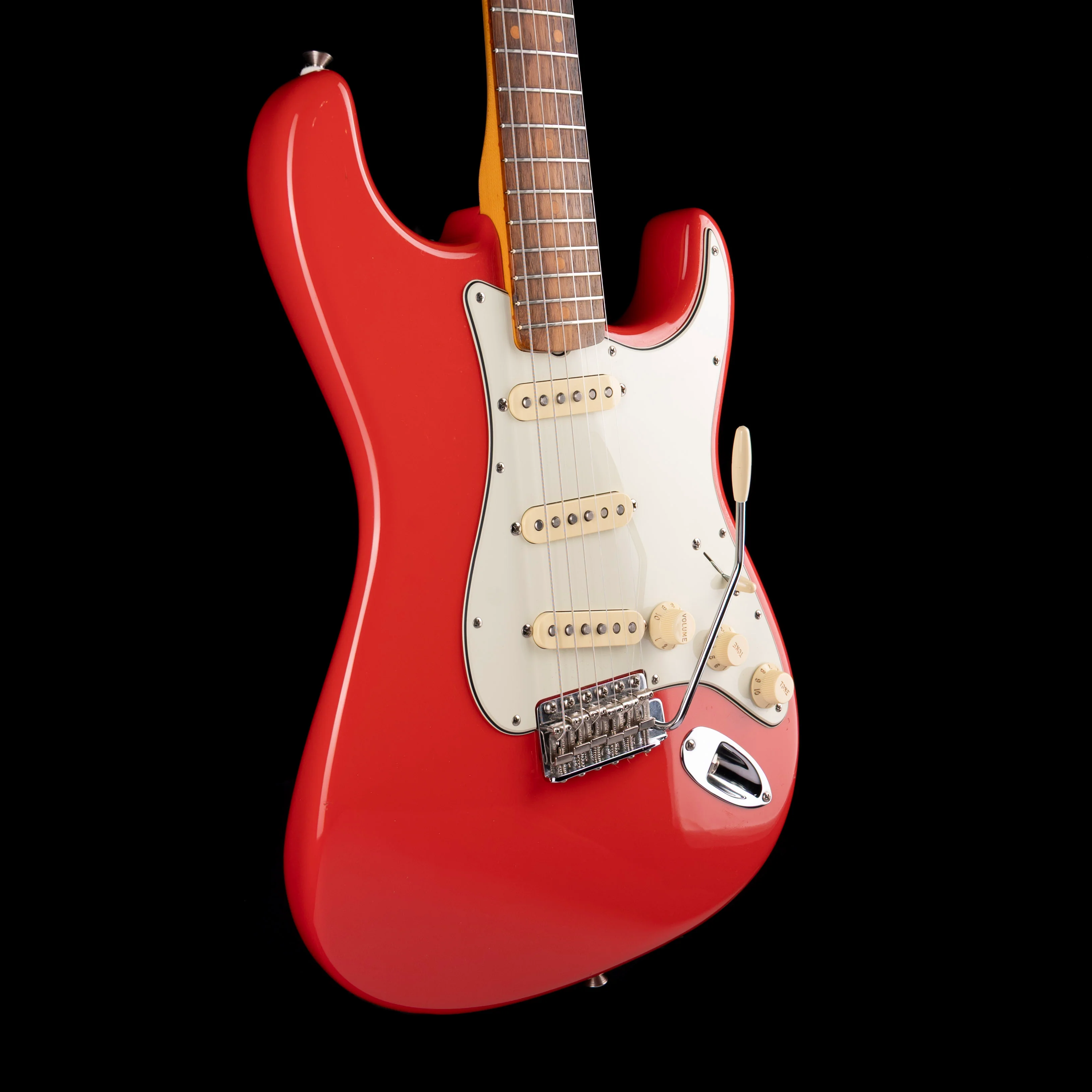 Used 2023 Fender American Vintage II 1961 Stratocaster Fiesta Red with OHSC - Serial # V2214290 - Image 11