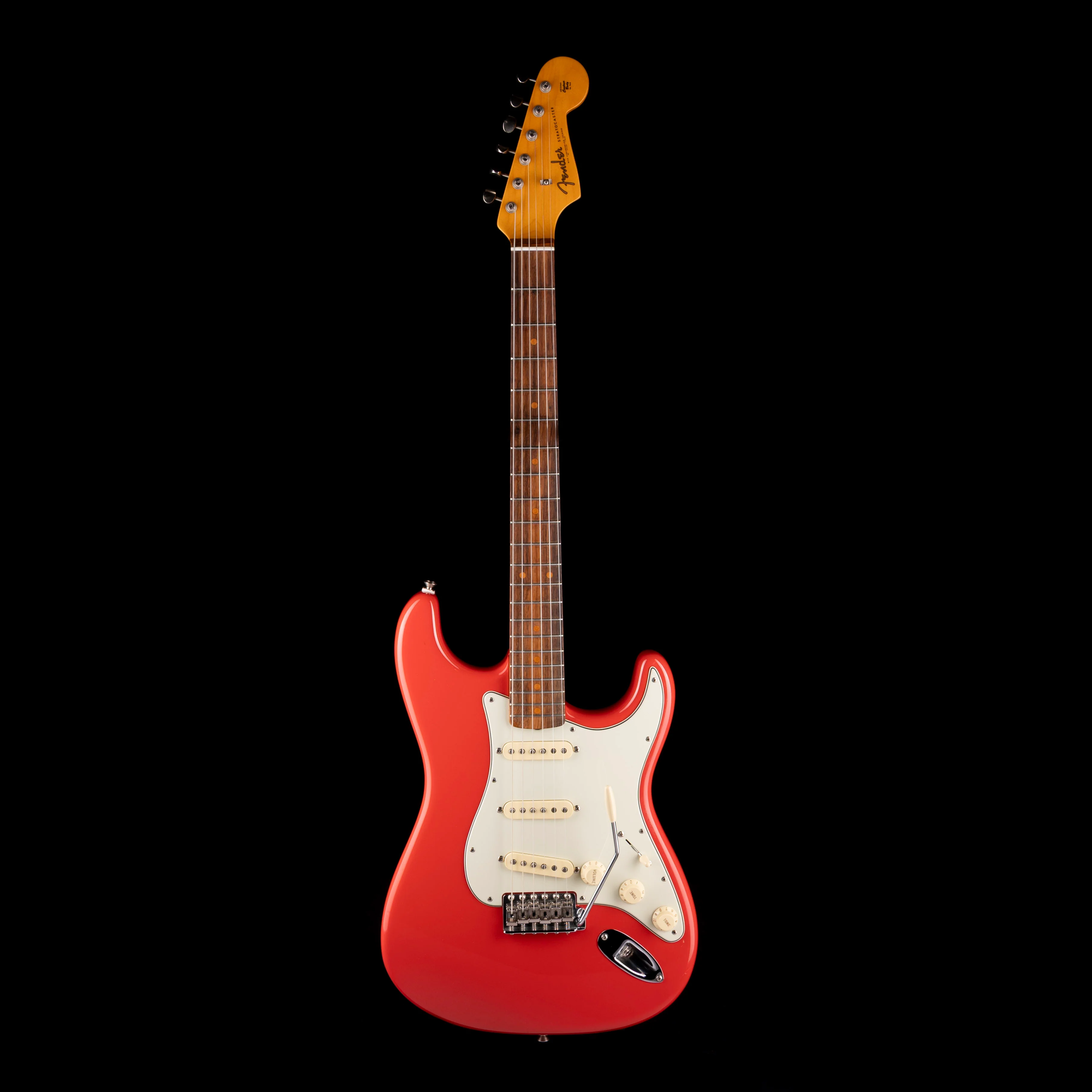 Used 2023 Fender American Vintage II 1961 Stratocaster Fiesta Red with OHSC - Serial # V2214290 - Image 5