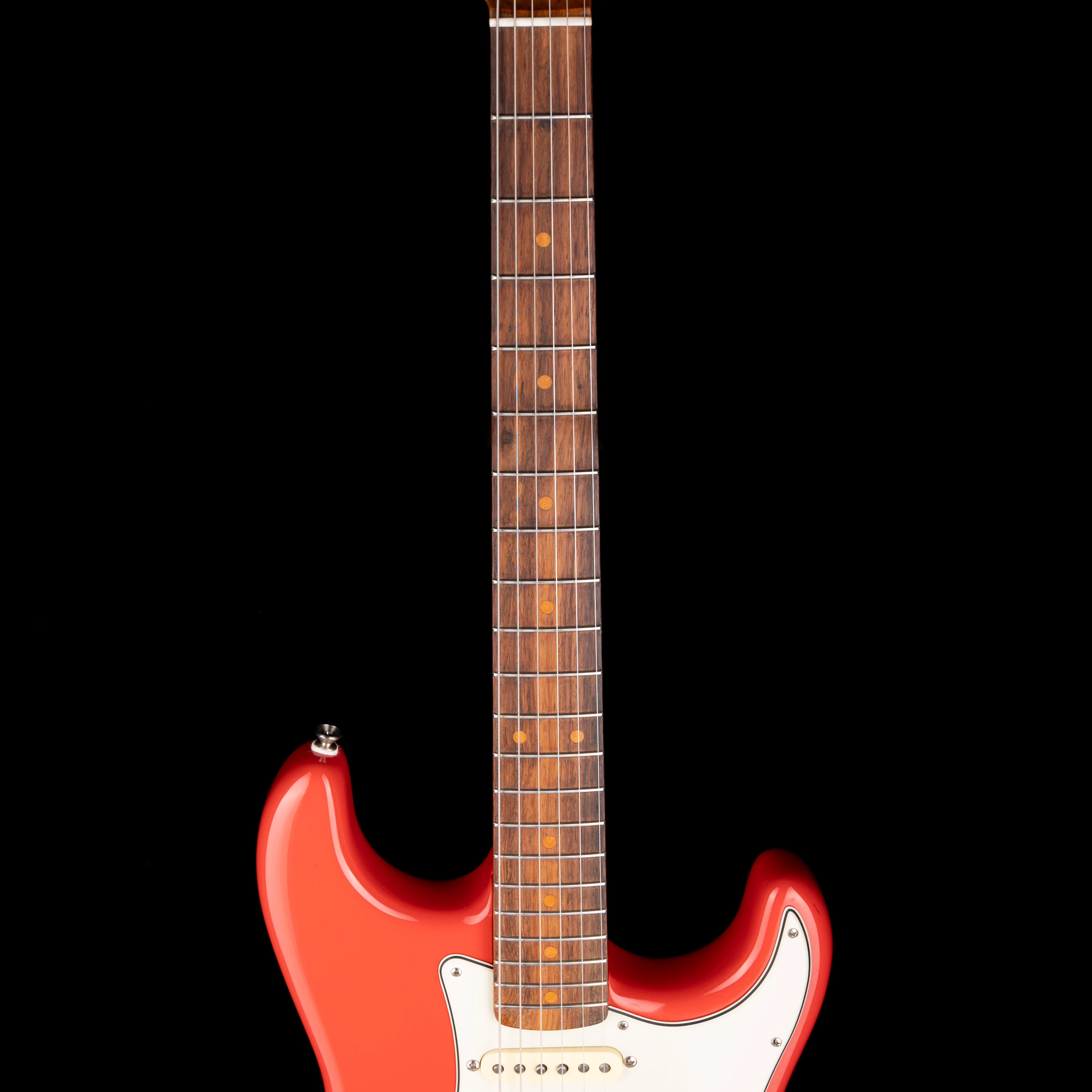 Used 2023 Fender American Vintage II 1961 Stratocaster Fiesta Red with OHSC - Serial # V2214290 - Image 9