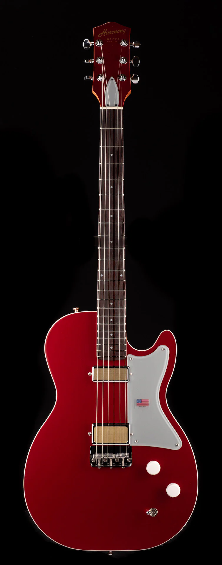 Used 2023 Harmony Jupiter Thinline Cherry With Mono Case - Image 2