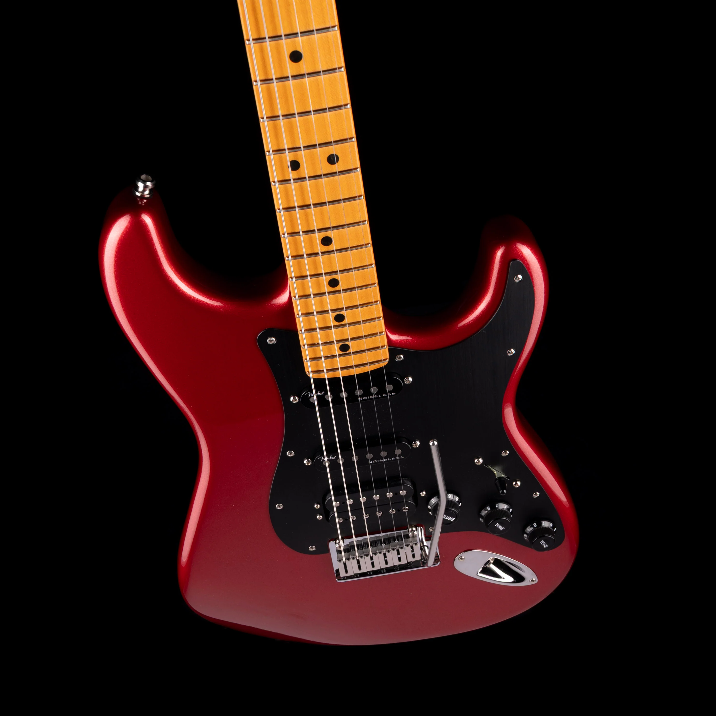 Used 2024 Fender American Ultra II Stratocaster HSS Sinister Red with OHSC - Image 3