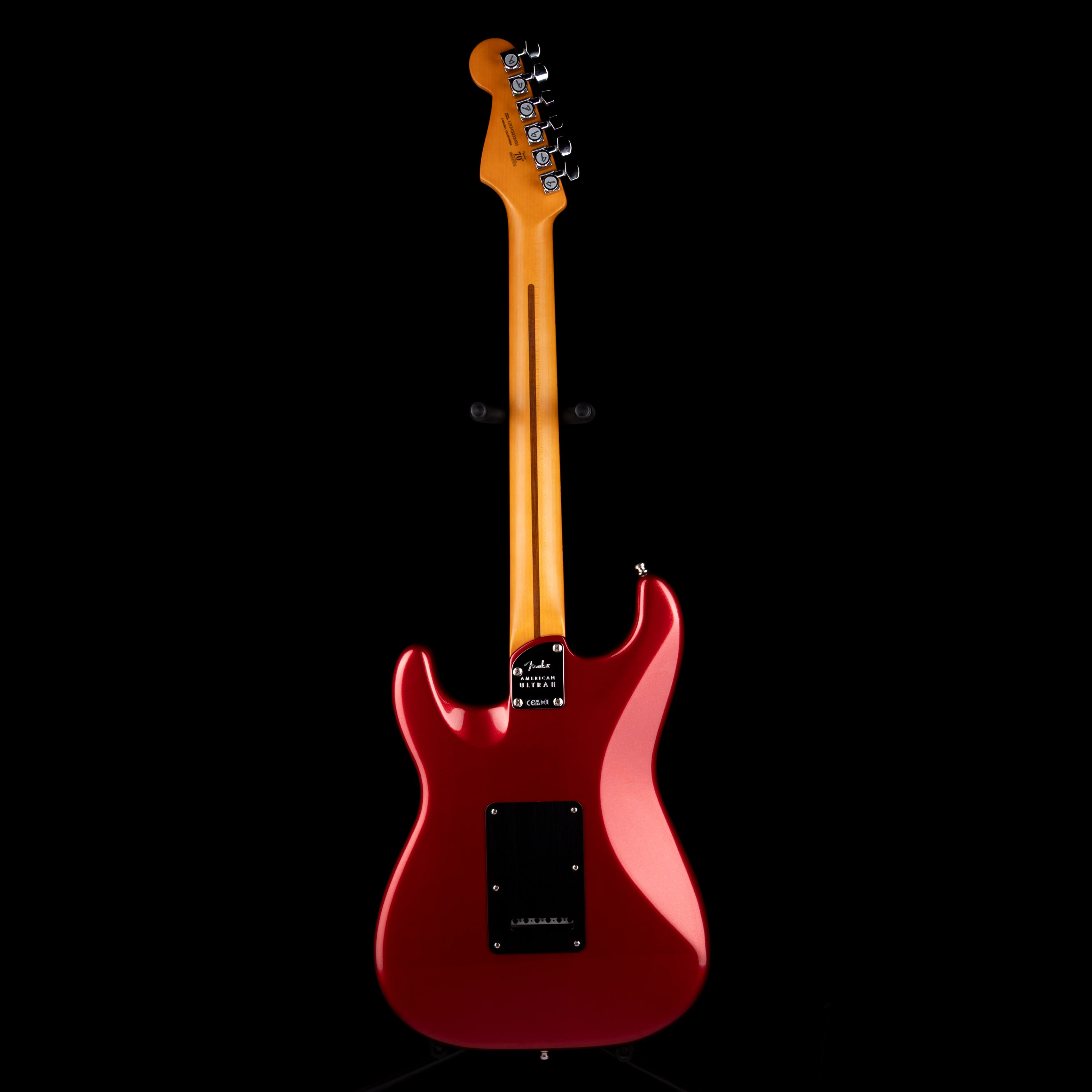 Used 2024 Fender American Ultra II Stratocaster HSS Sinister Red with OHSC - Image 9