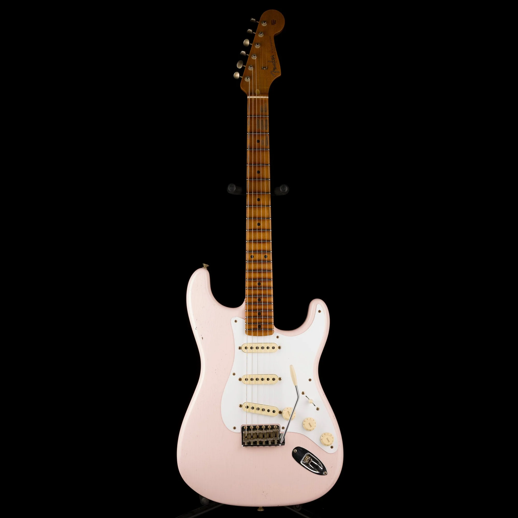 Fender Custom Shop 1958 Stratocaster Journeyman Relic Faded Shell Pink - Image 2