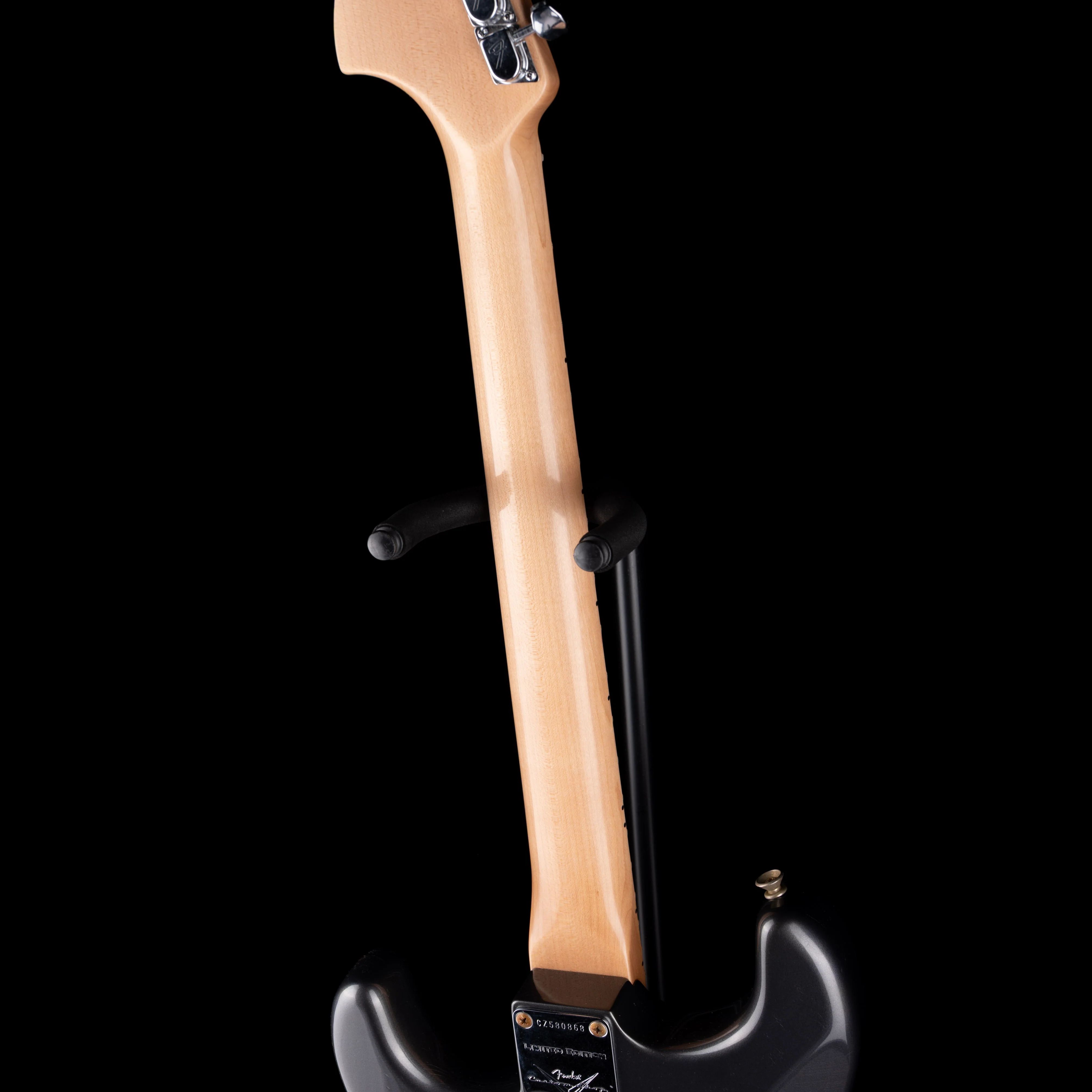 Used 2024 Fender Custom Shop 1968 Stratocaster Journeyman Relic Charcoal Frost Metallic with OHSC - Image 11