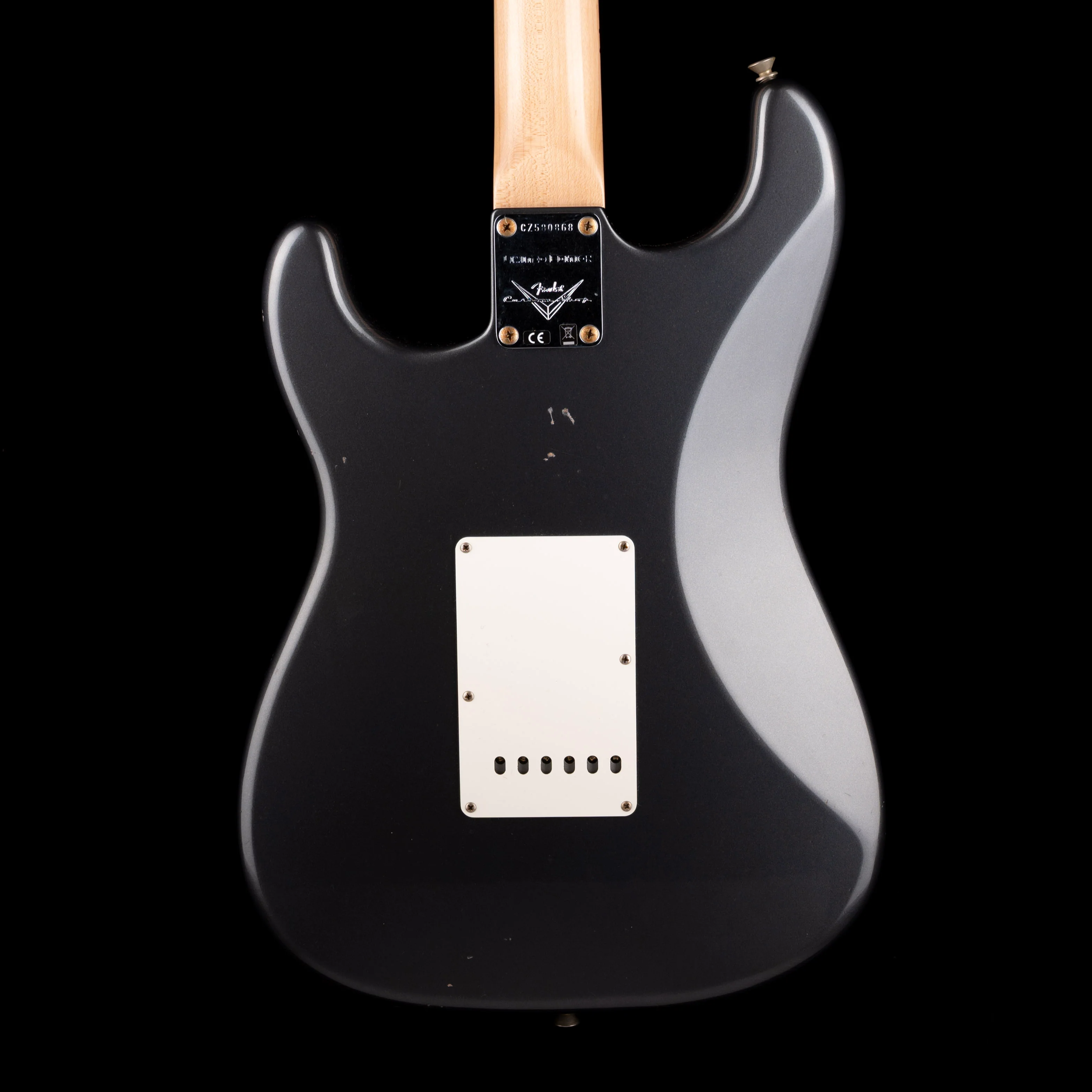 Used 2024 Fender Custom Shop 1968 Stratocaster Journeyman Relic Charcoal Frost Metallic with OHSC - Image 8