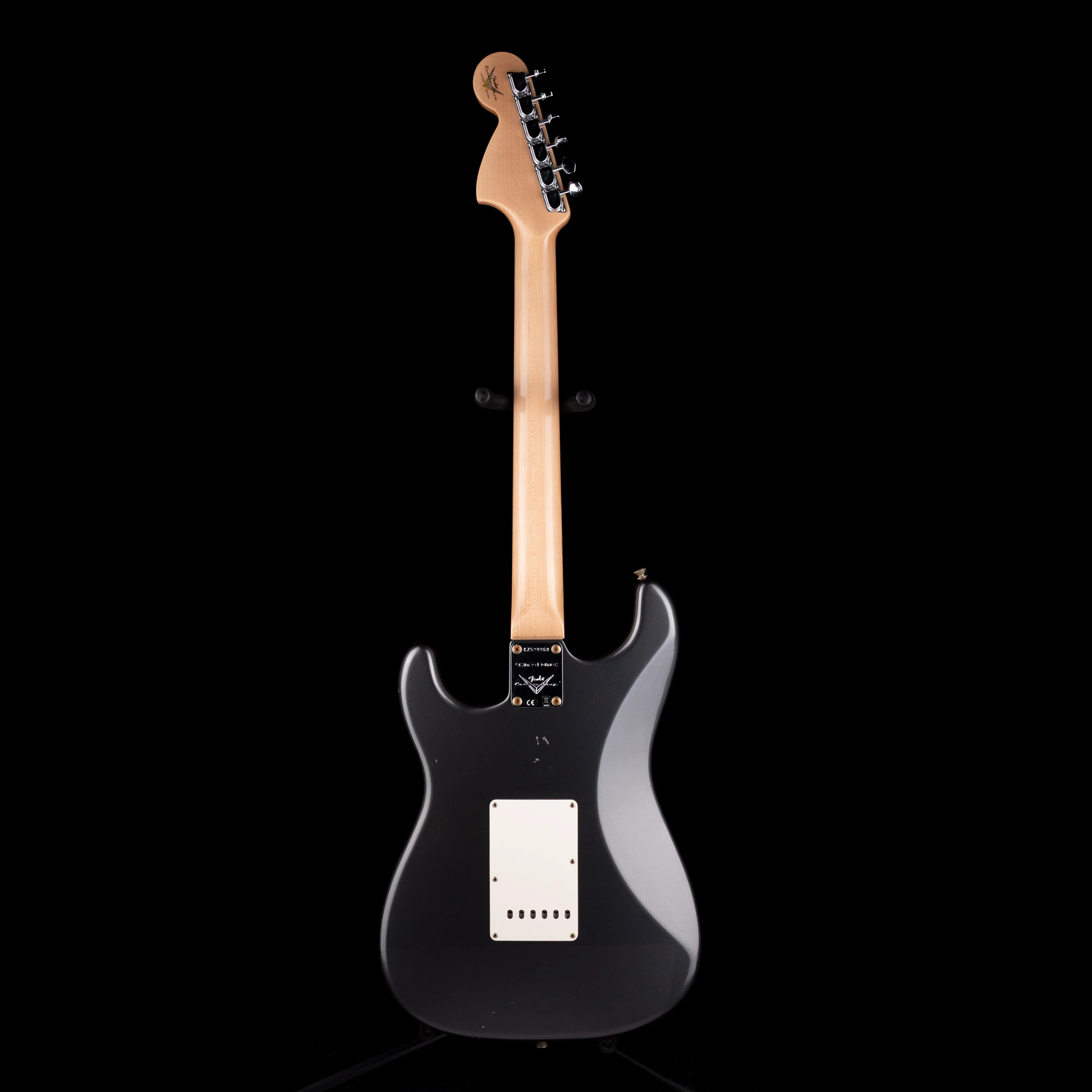 Used 2024 Fender Custom Shop 1968 Stratocaster Journeyman Relic Charcoal Frost Metallic with OHSC - Image 9