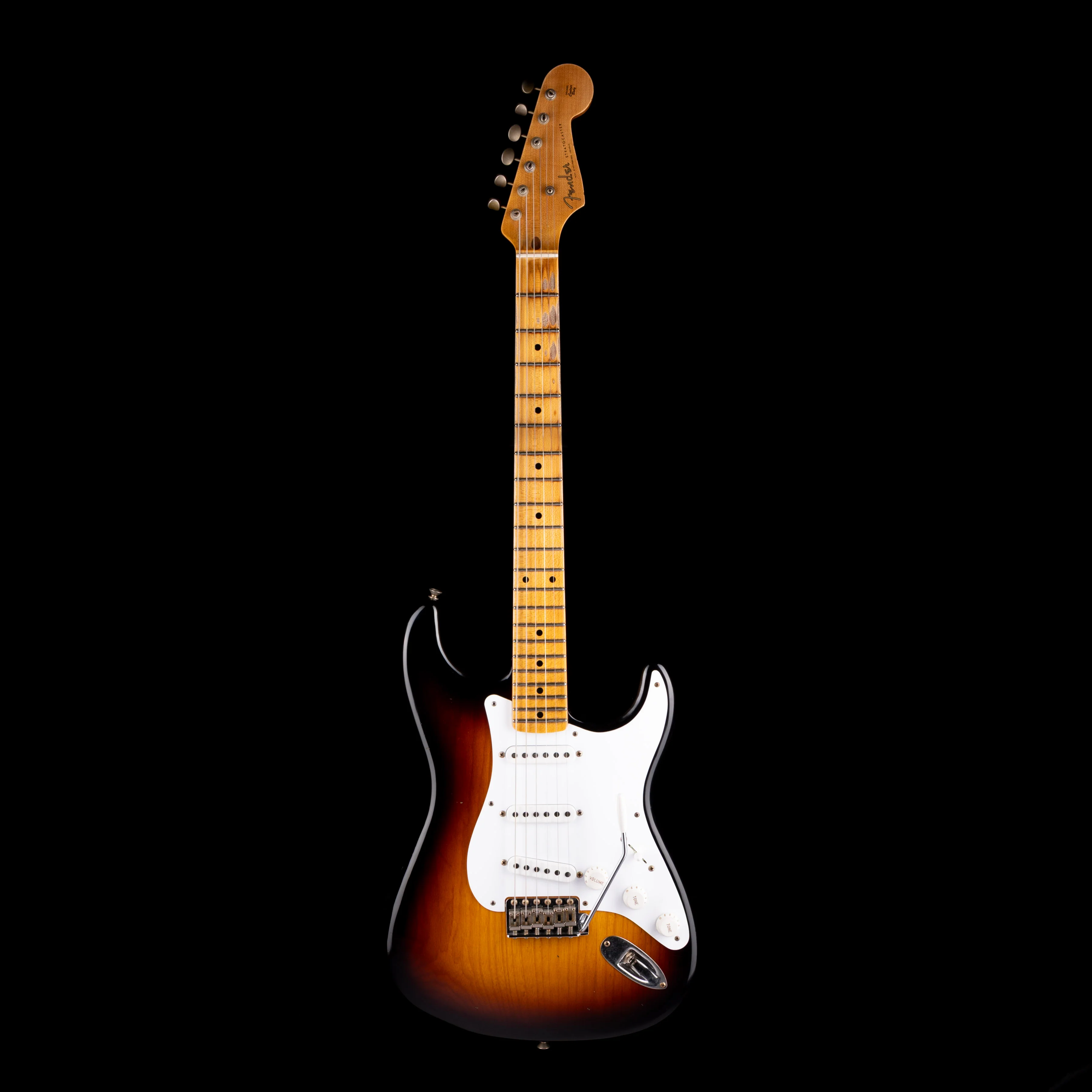 Used 2024 Fender Custom Shop Limited Edition 70th Anniversary 1954 Stratocaster Journeyman Relic Wide-Fade 2-Color Sunburst with OHSC - Image 2