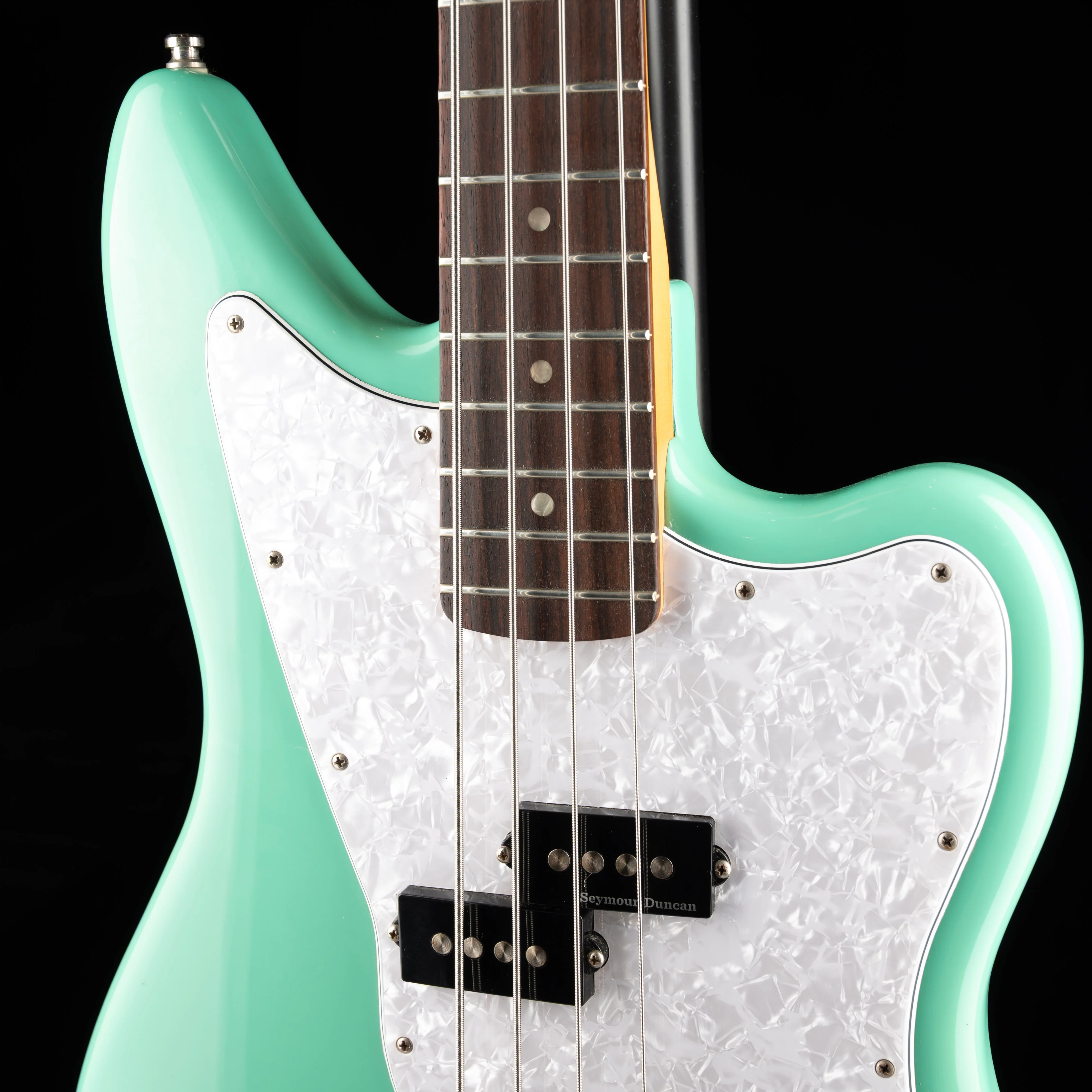 Used 2024 Fender Limited Edition Mark Hoppas Jaguar Bass - Seafoam Green With Gig Bag - Image 5