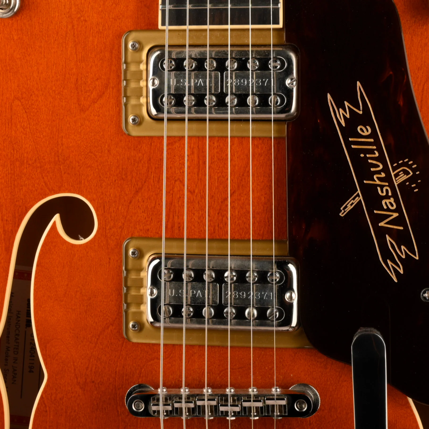 Used 2024 Gretsch Nashville G6220 TDC Flame Maple Top Round Up Orange With OHSC - Image 4
