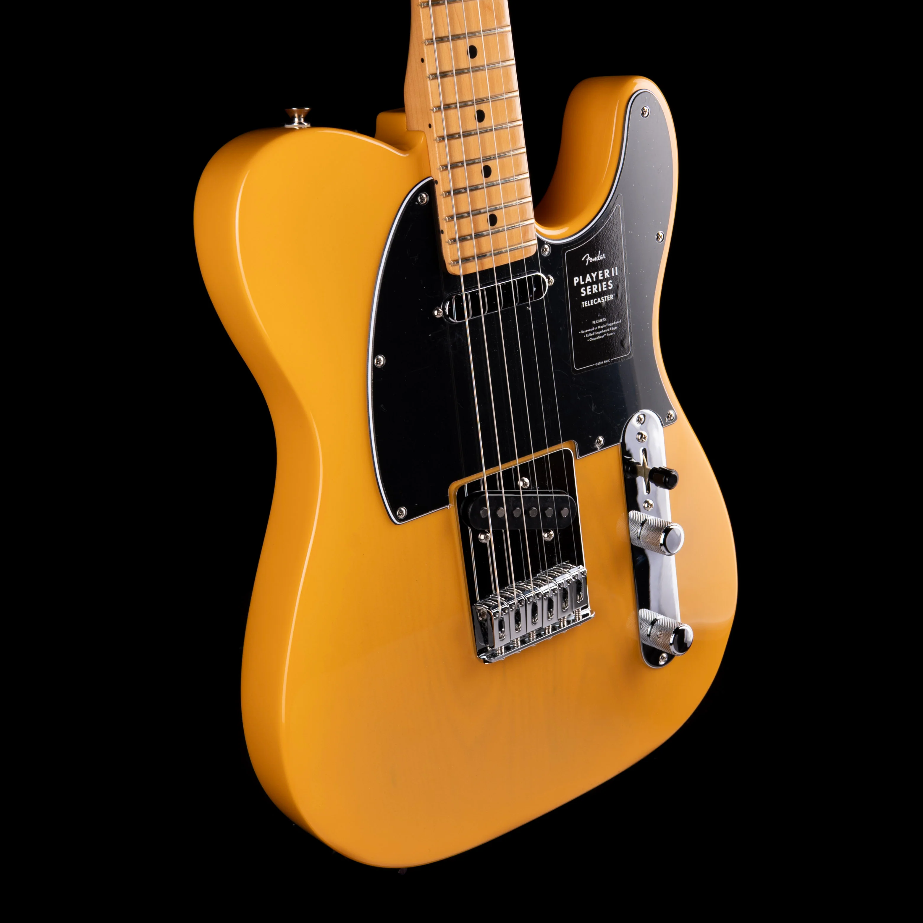 Used 2025 Fender Player II Telecaster Chambered Ash Butterscotch Blonde with Gig Bag - Image 4