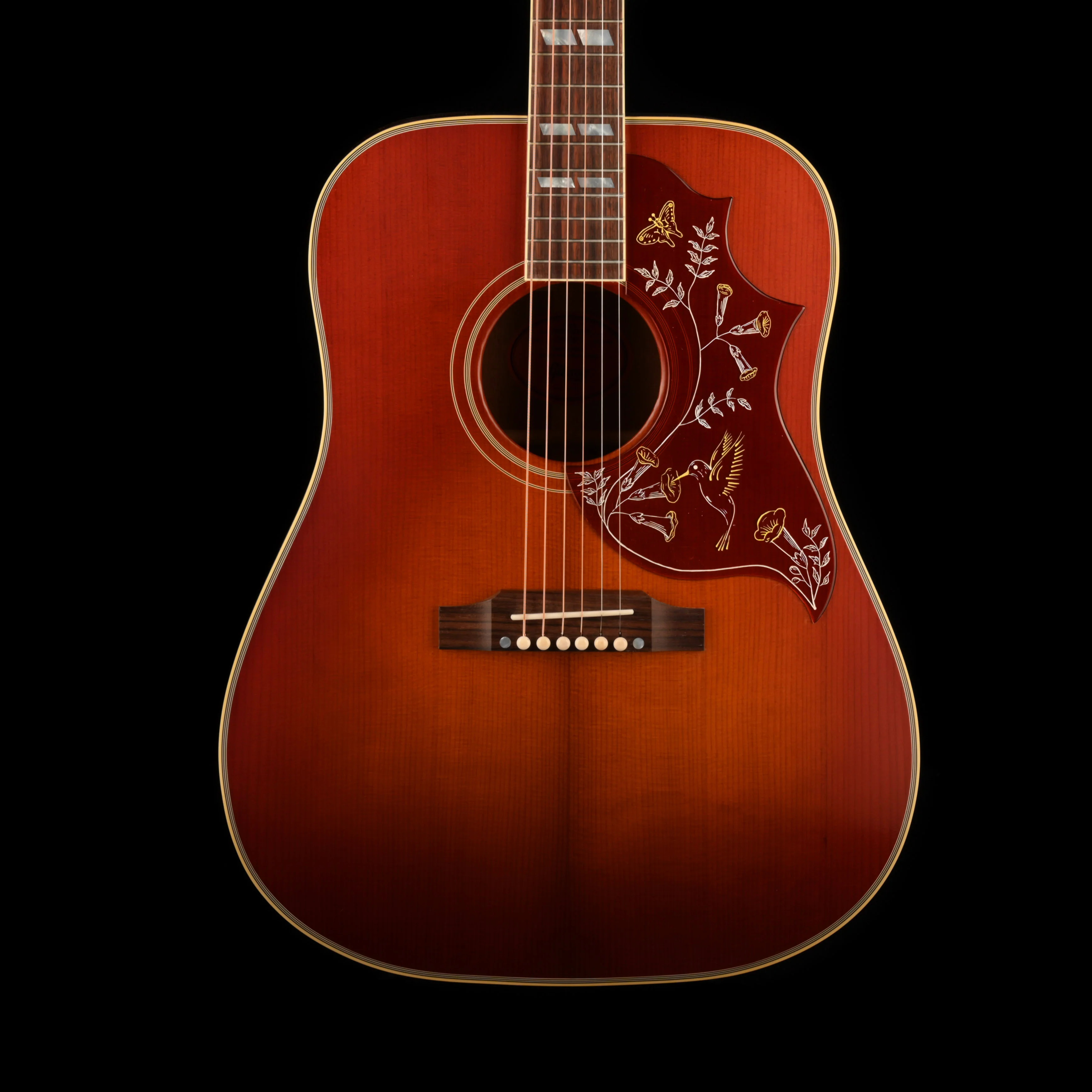 Gibson 1960 Hummingbird Fixed Bridge - Heritage Cherry Sunburst Acoustic Guitar With Case