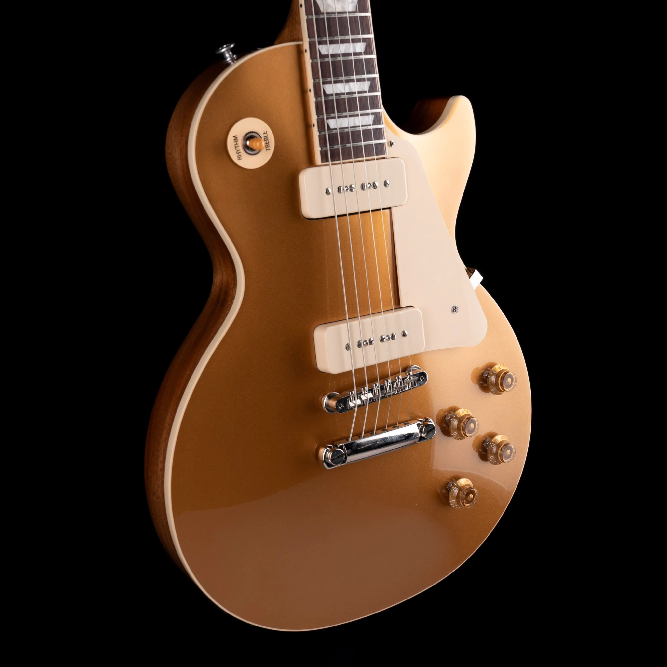 Used 2025 Gibson Les Paul Standard P90 Goldtop with OHSC - Image 6