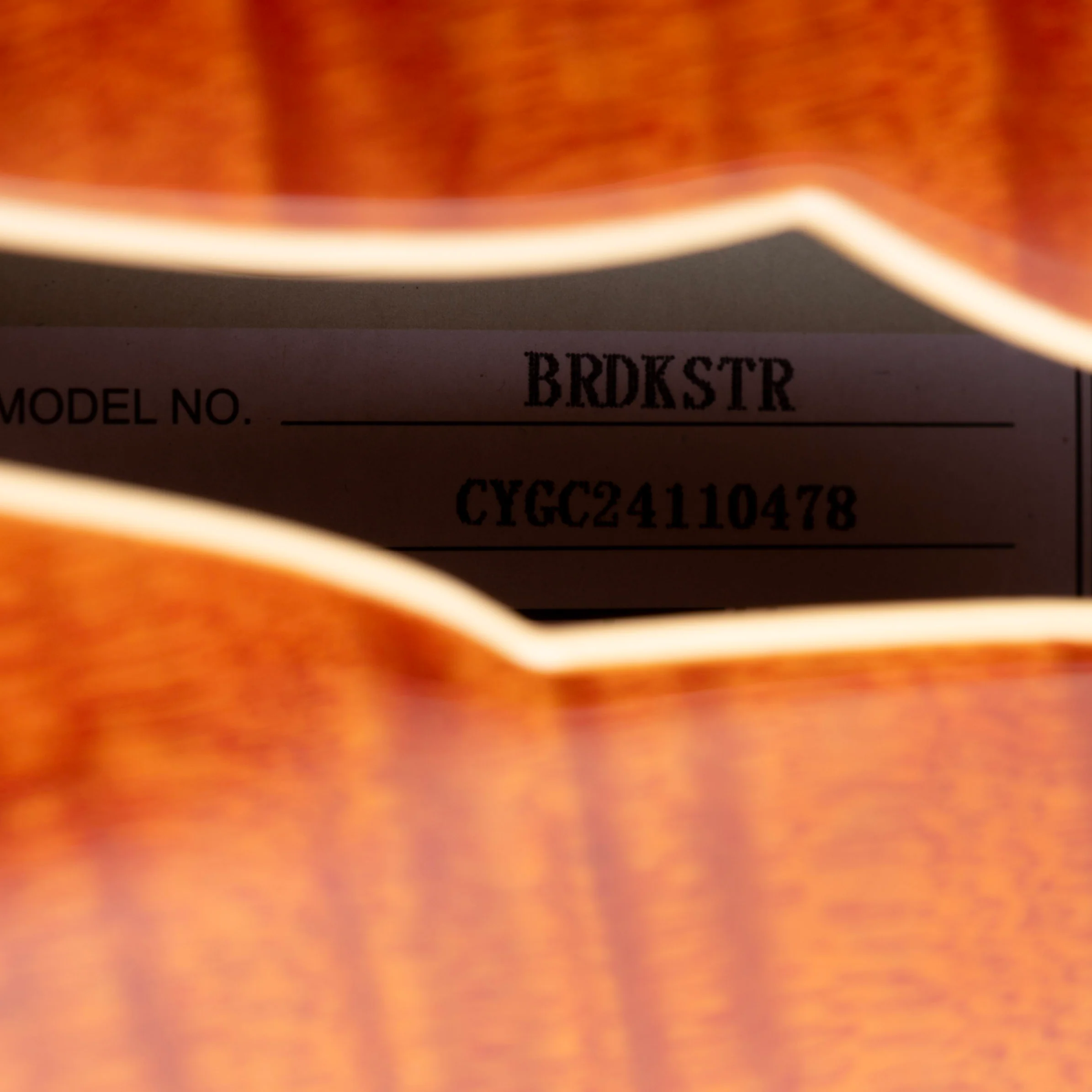 Used 2025 Gretsch Limited Edition Electromatic Flame Okoume Broadkaster Roundup Orange - Image 7
