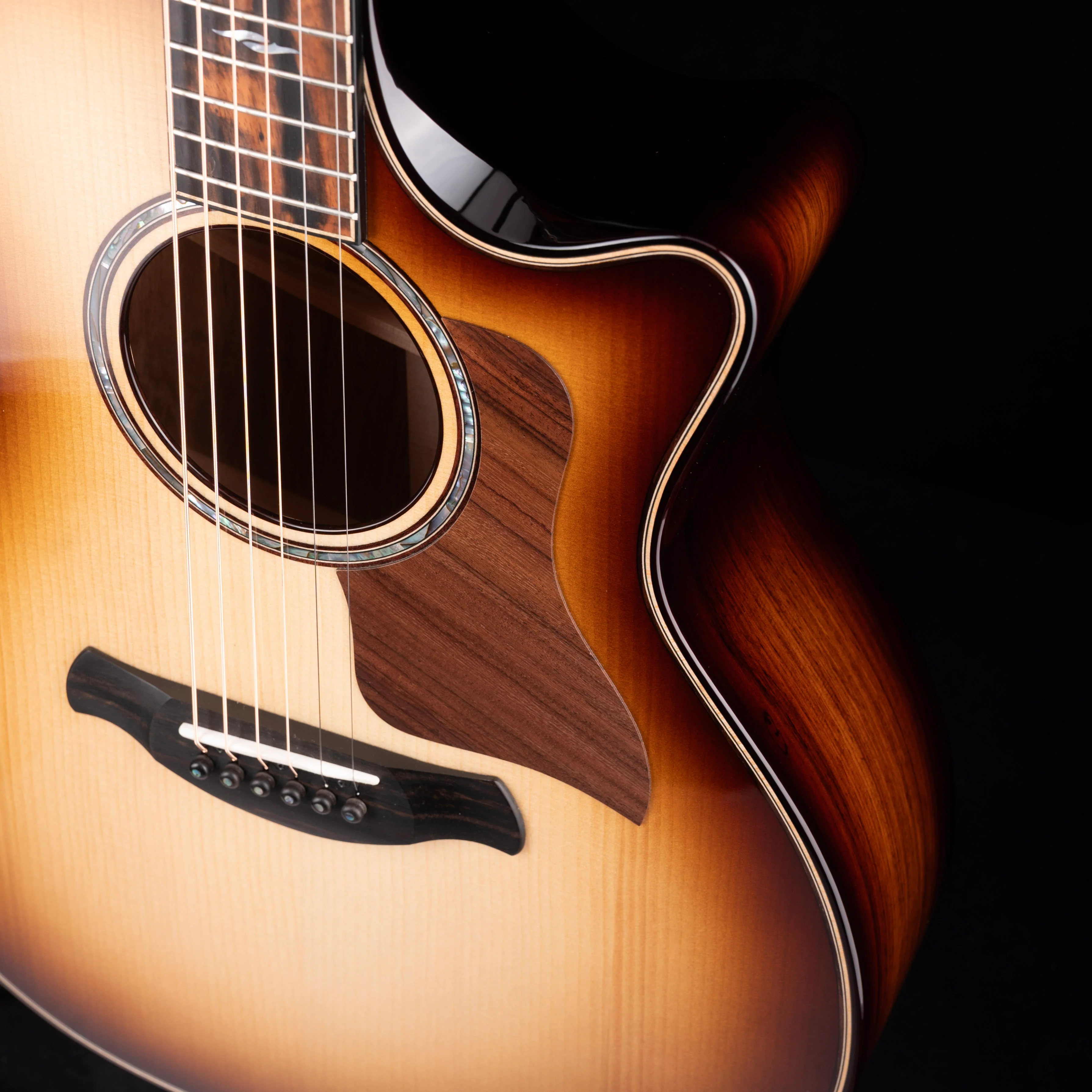 Used 2025 Taylor Builder's Edition 814ce Honduran Rosewood Kona Edgeburst With OHSC - Image 6