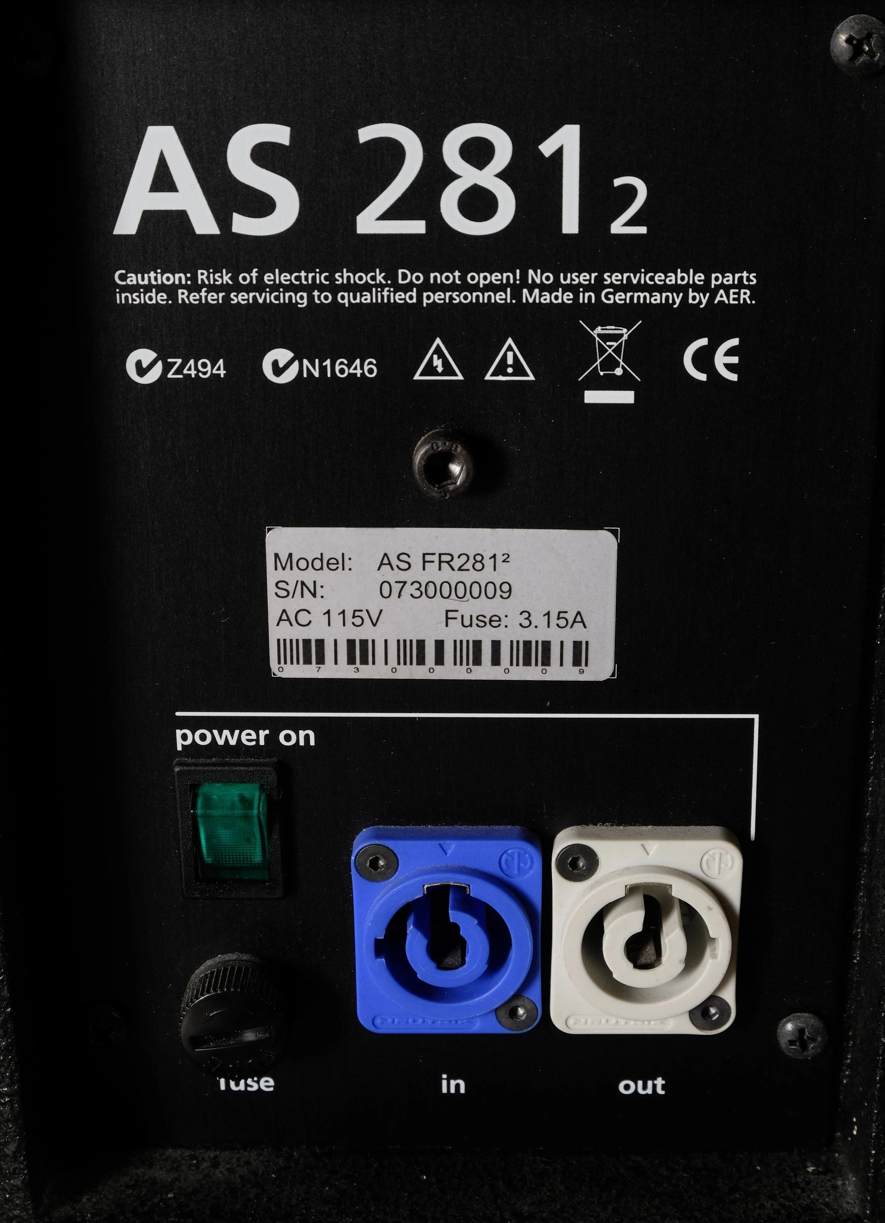 Used AER AS-281 Active Column Speaker With Cover - Image 5