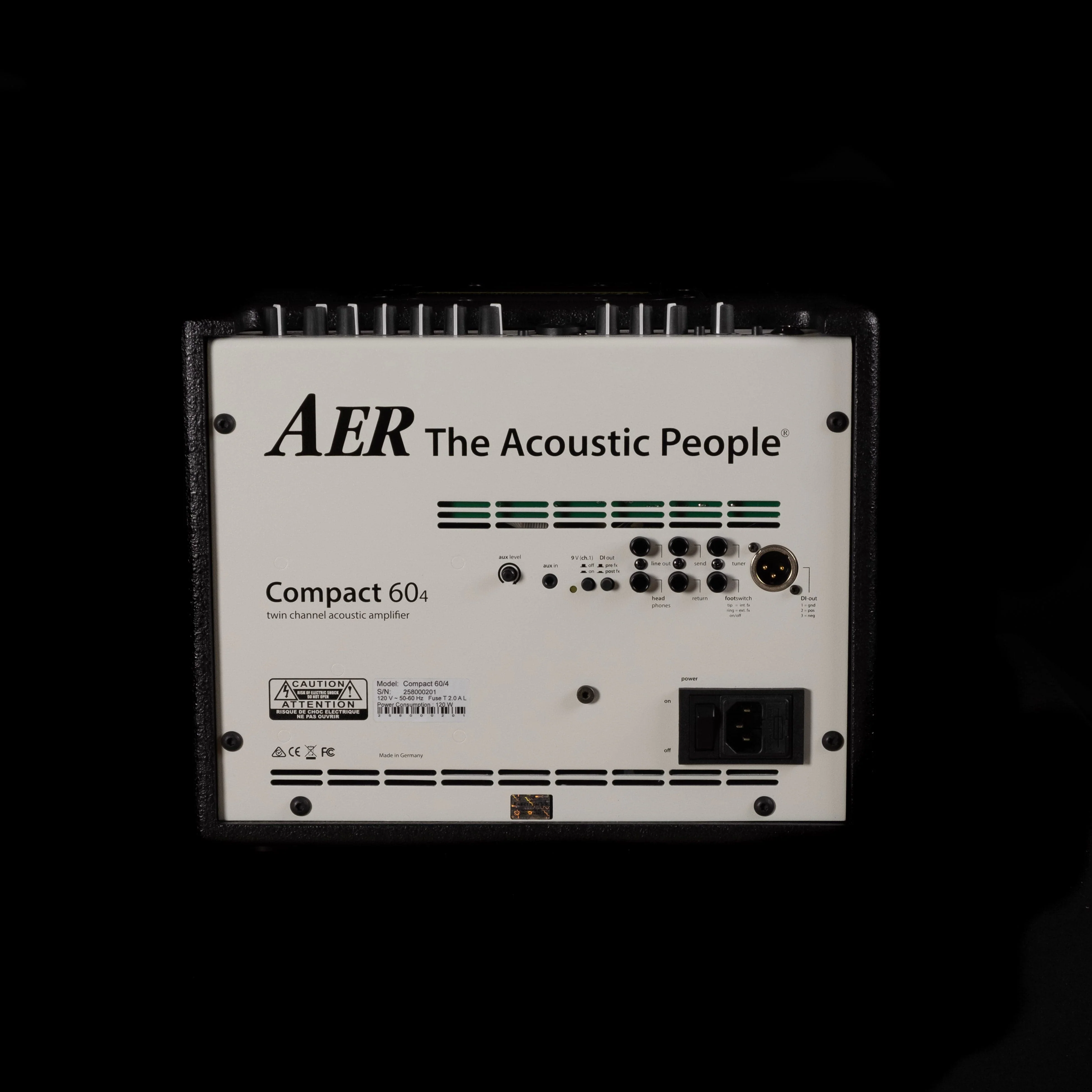 Used AER Compact 4th Generation 60/4 Compact Acoustic Guitar Amp Combo With Bag - Image 5