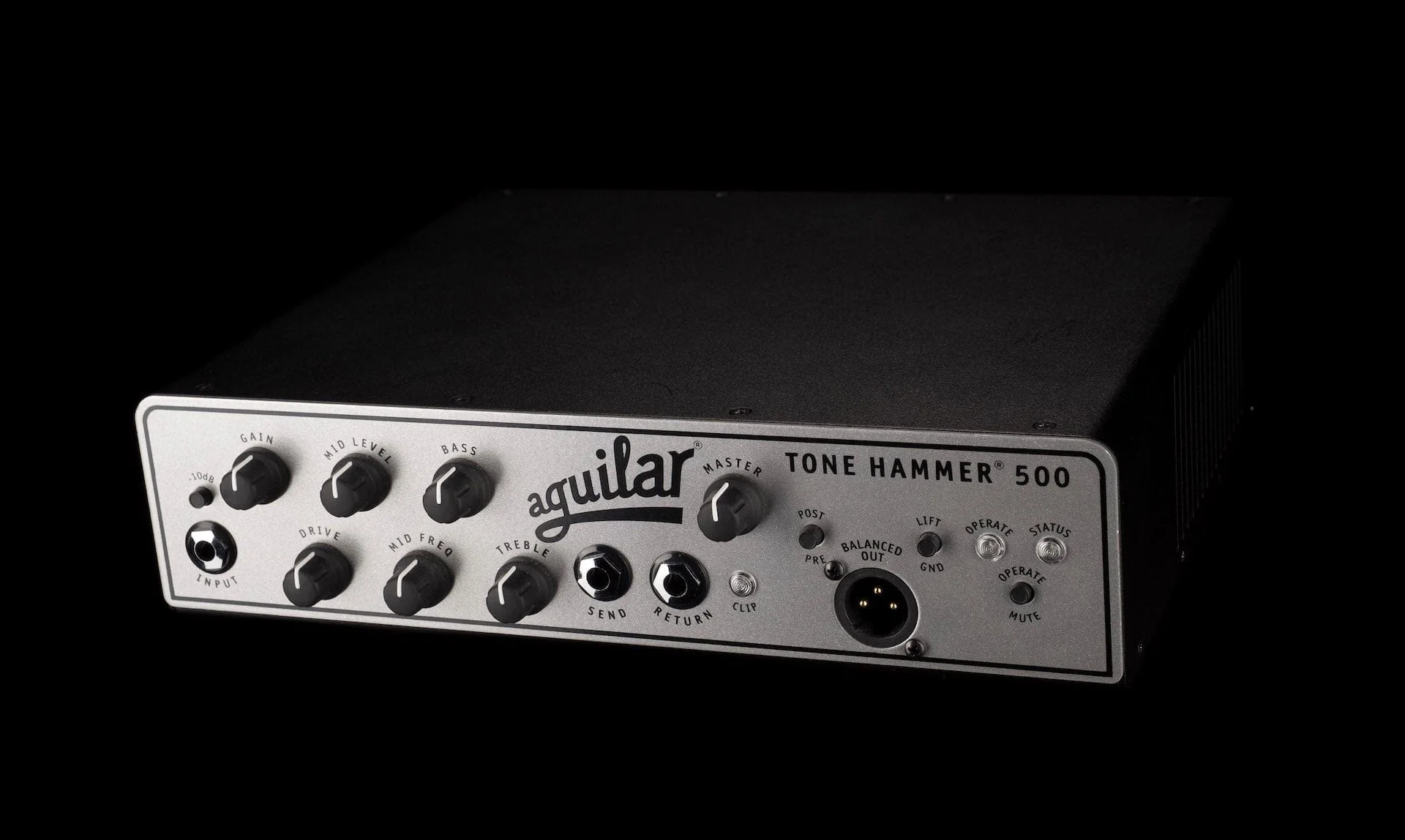 Used Aguilar Tone Hammer 500 Bass Amp Head with Carry Bag - Image 2