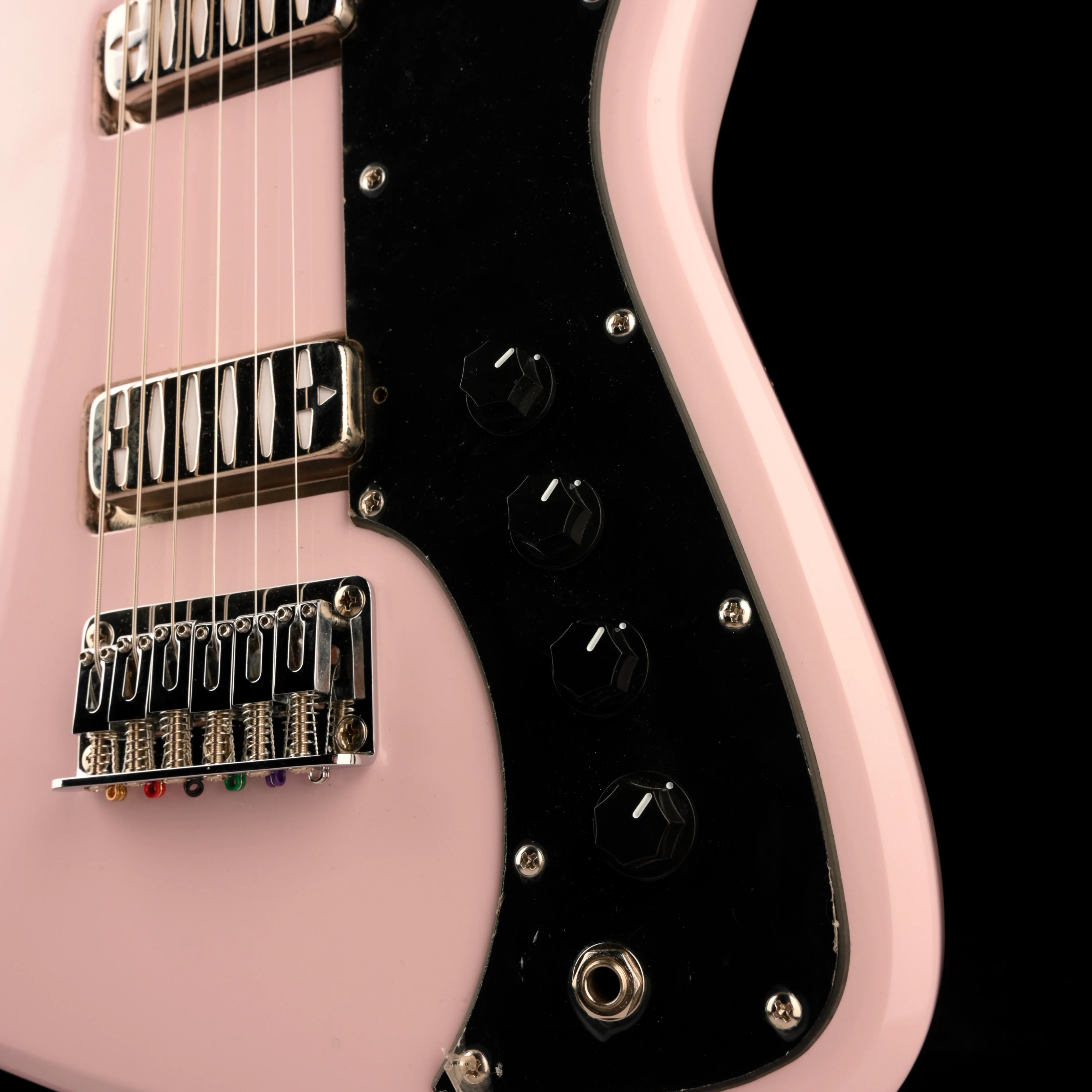 Used Airline Bighorn Electric Guitar Shell Pink - Image 6