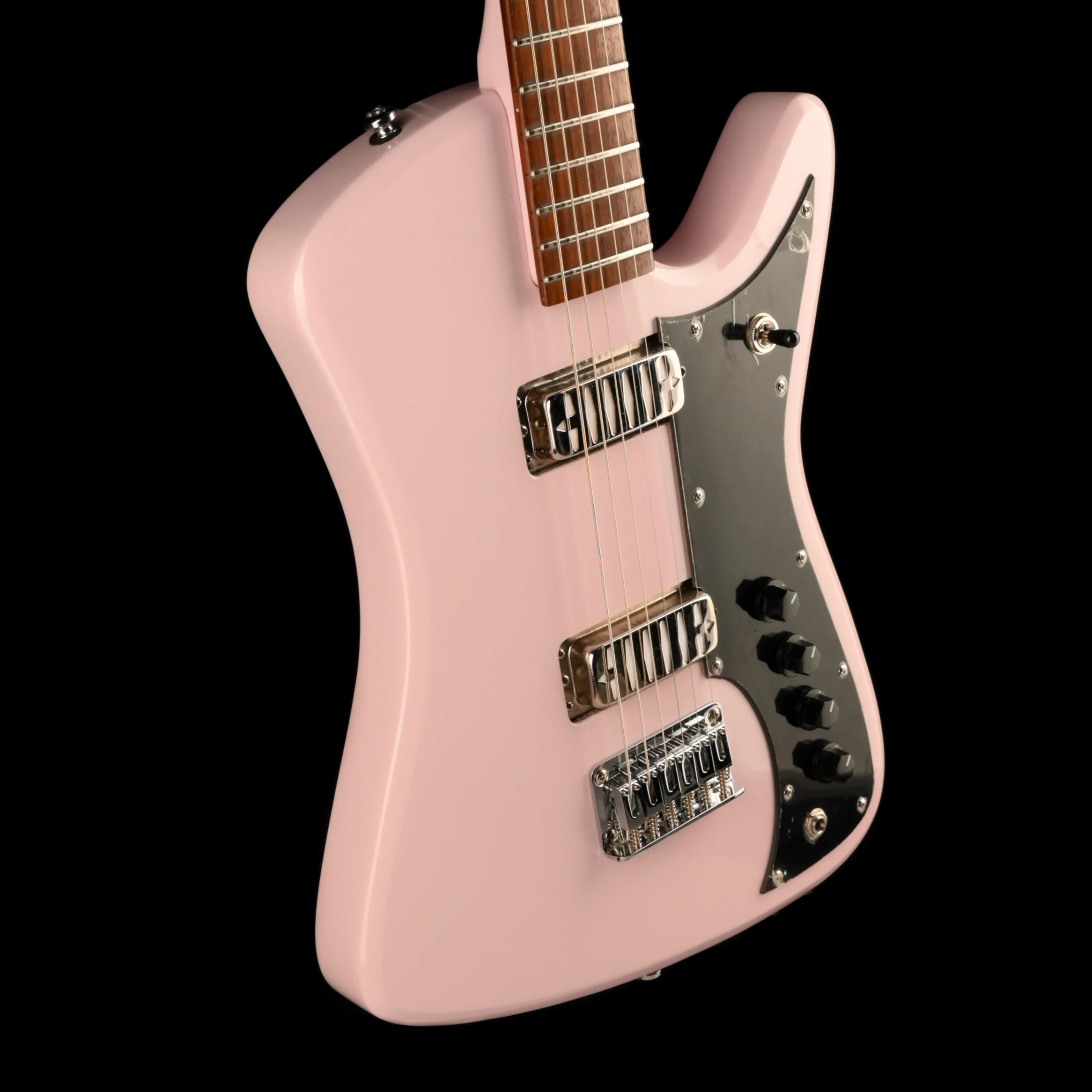 Used Airline Bighorn Electric Guitar Shell Pink - Image 7