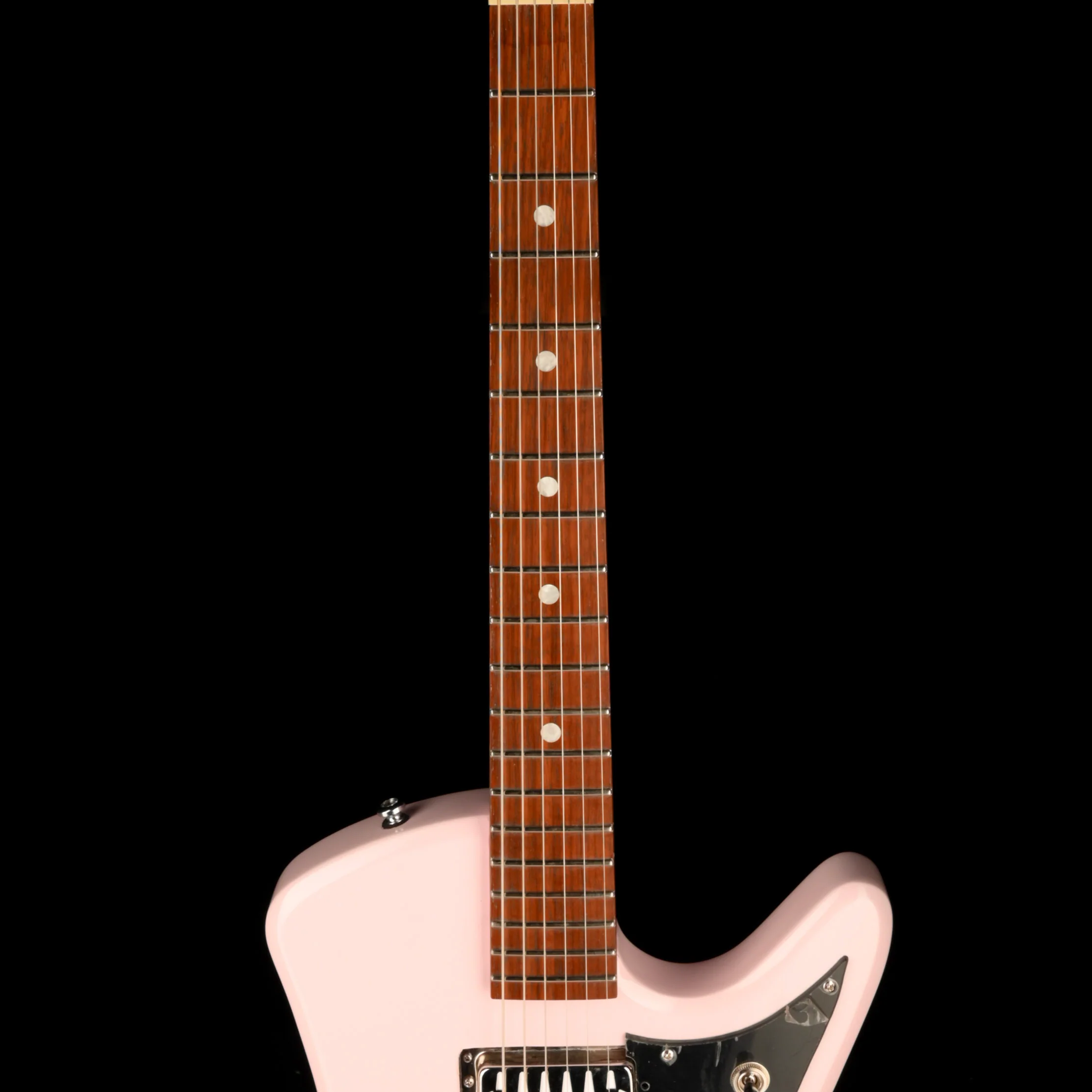 Used Airline Bighorn Electric Guitar Shell Pink - Image 8
