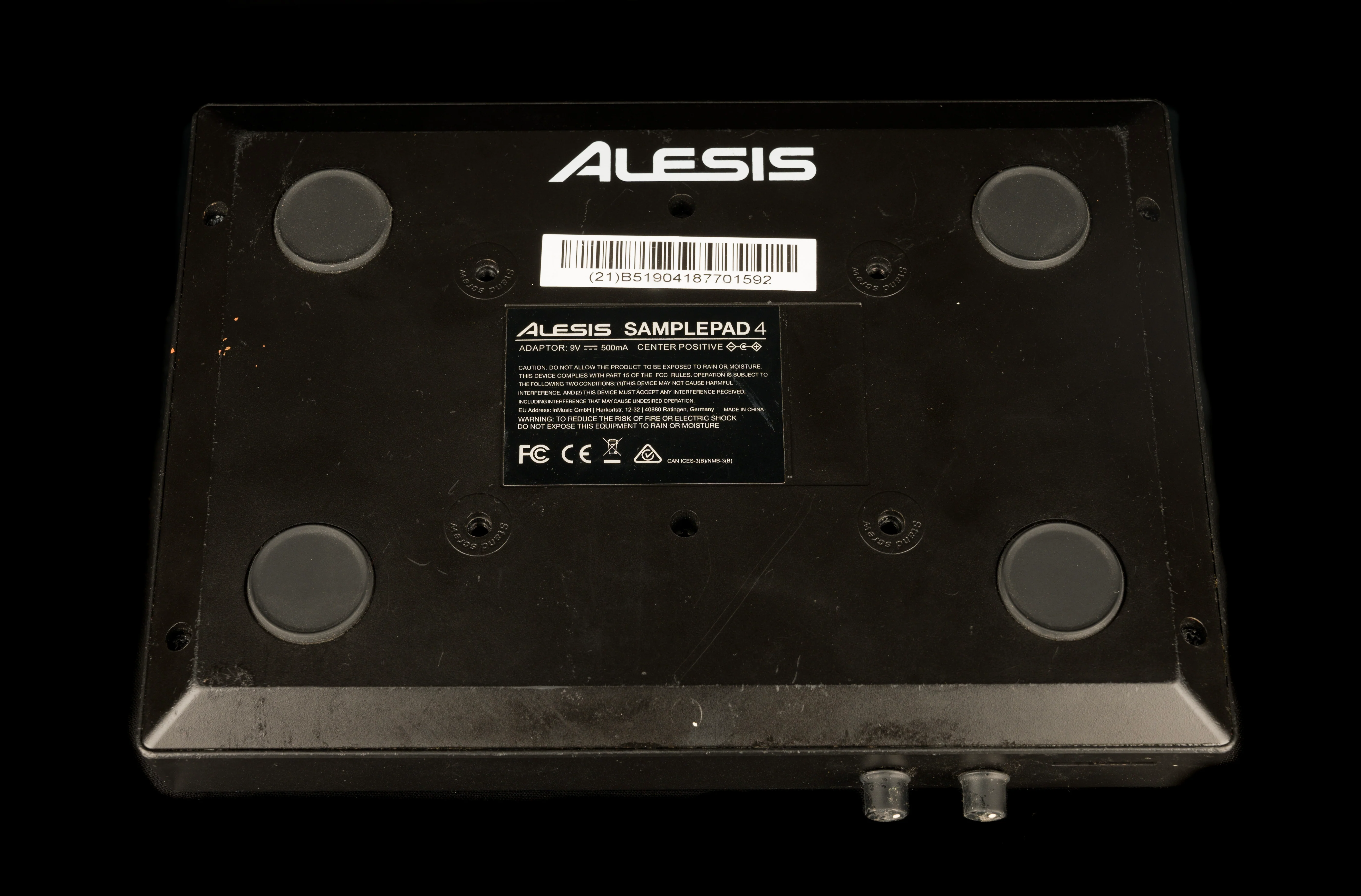 Used Alesis SamplePad 4 Compact Percussion Pad with Power Supply - Image 2