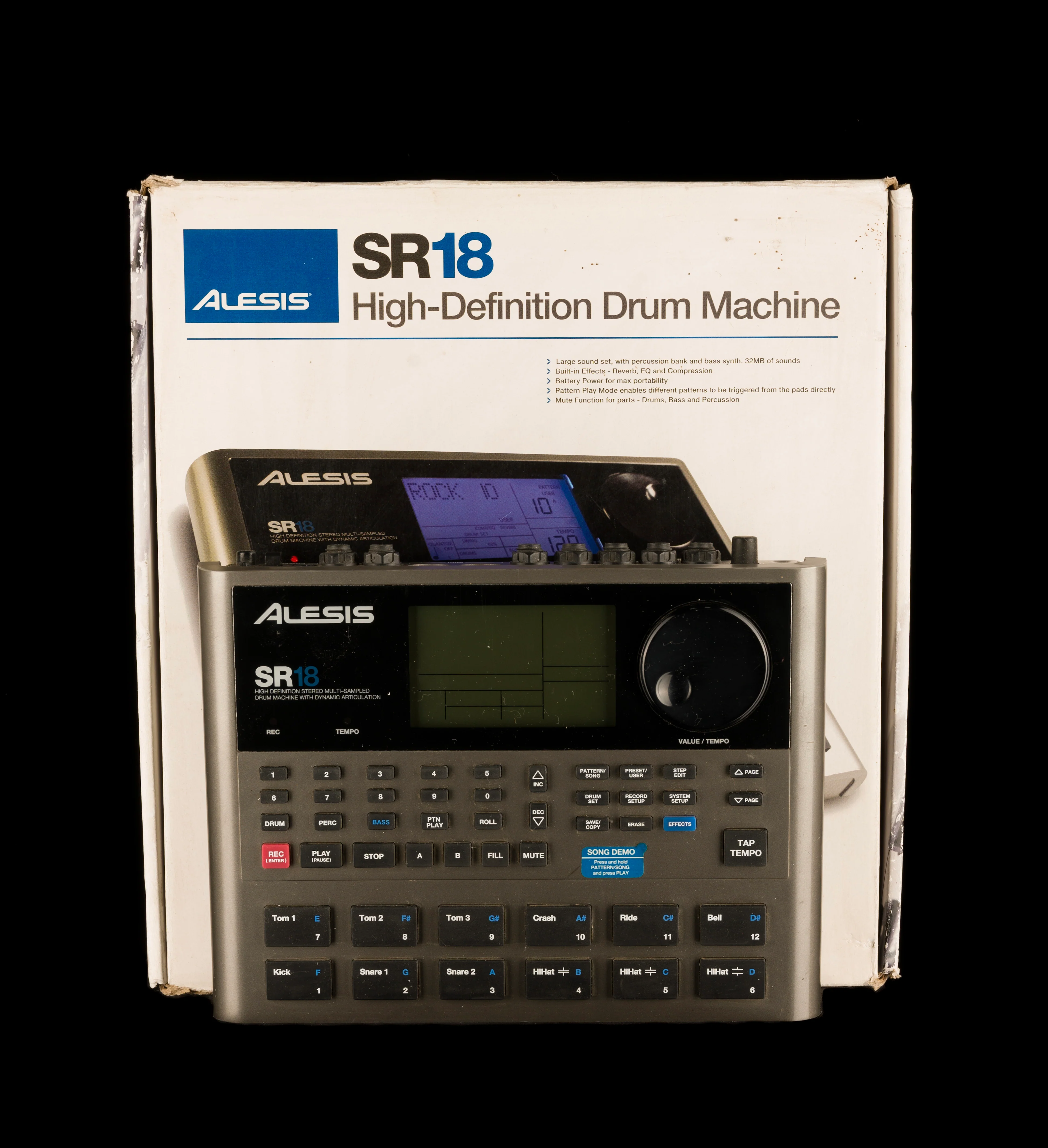 Used Alesis SR18 Drum Machine