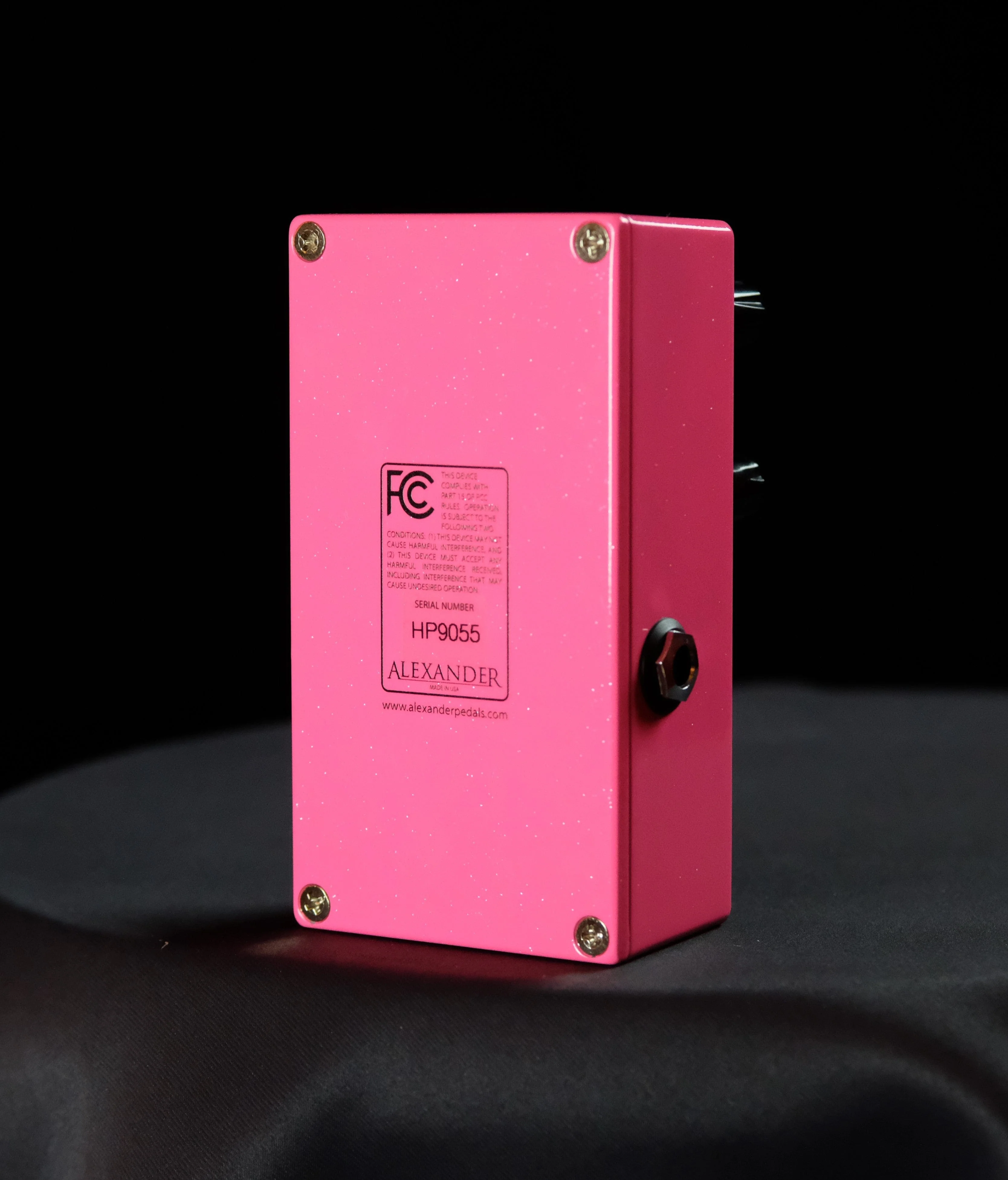 Used Alexander Hot Pink Drive Guitar Effect Pedal With Box - Image 3