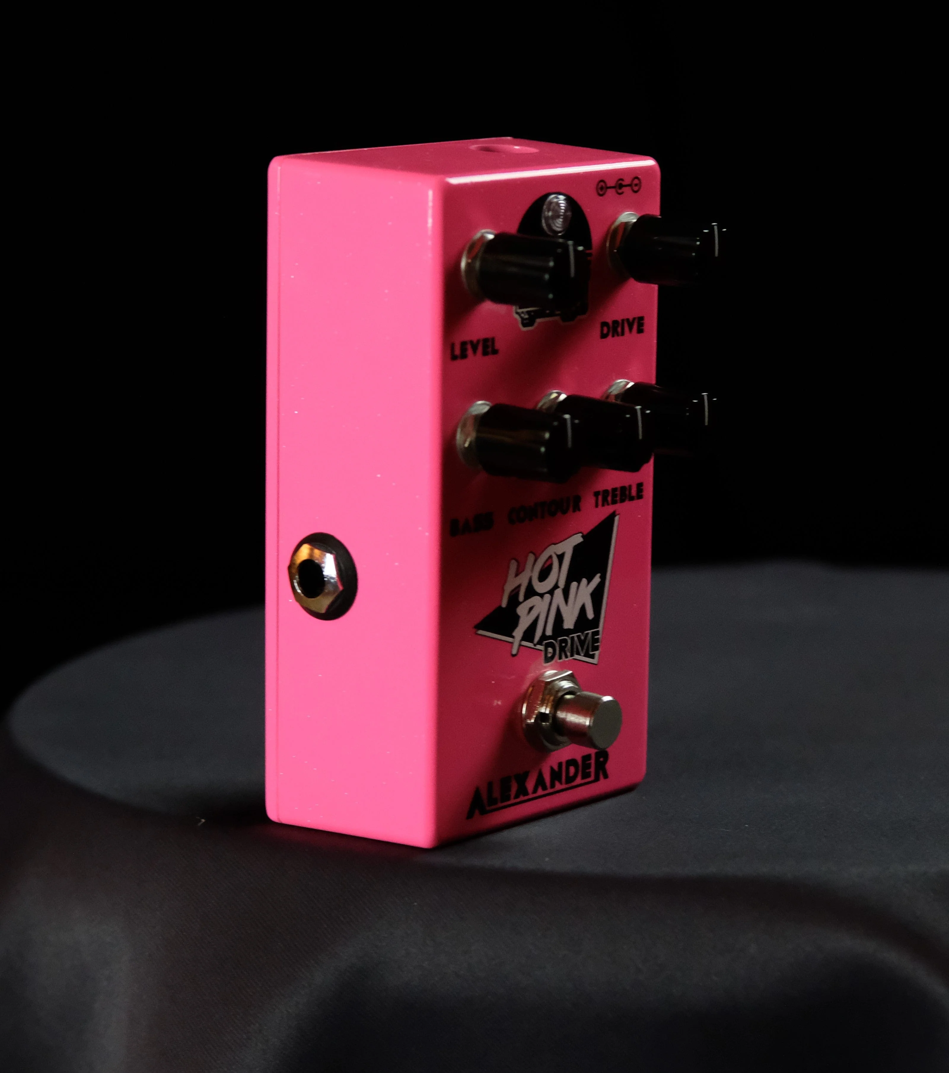 Used Alexander Hot Pink Drive Guitar Effect Pedal With Box - Image 4