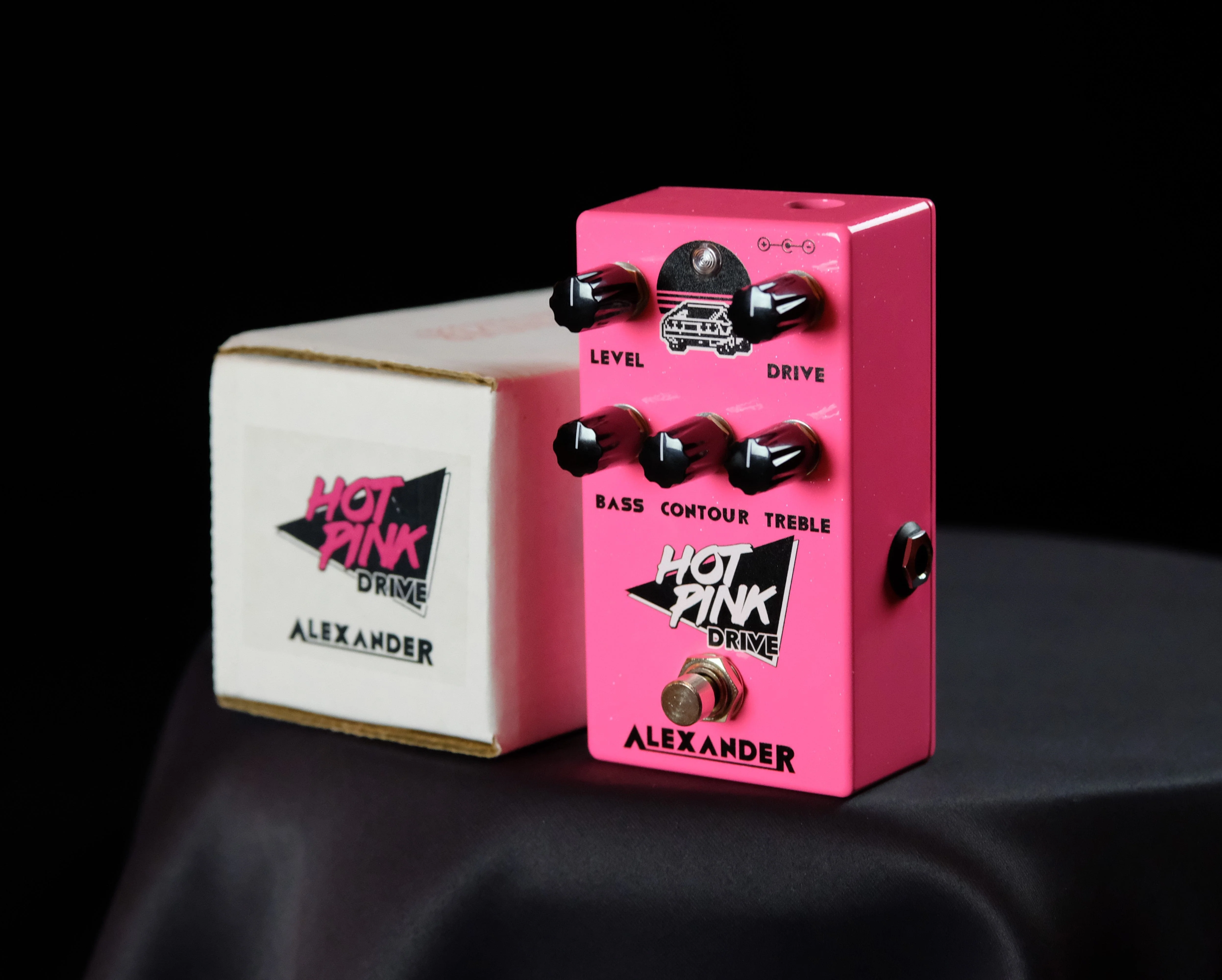 Used Alexander Hot Pink Drive Guitar Effect Pedal With Box - Image 7