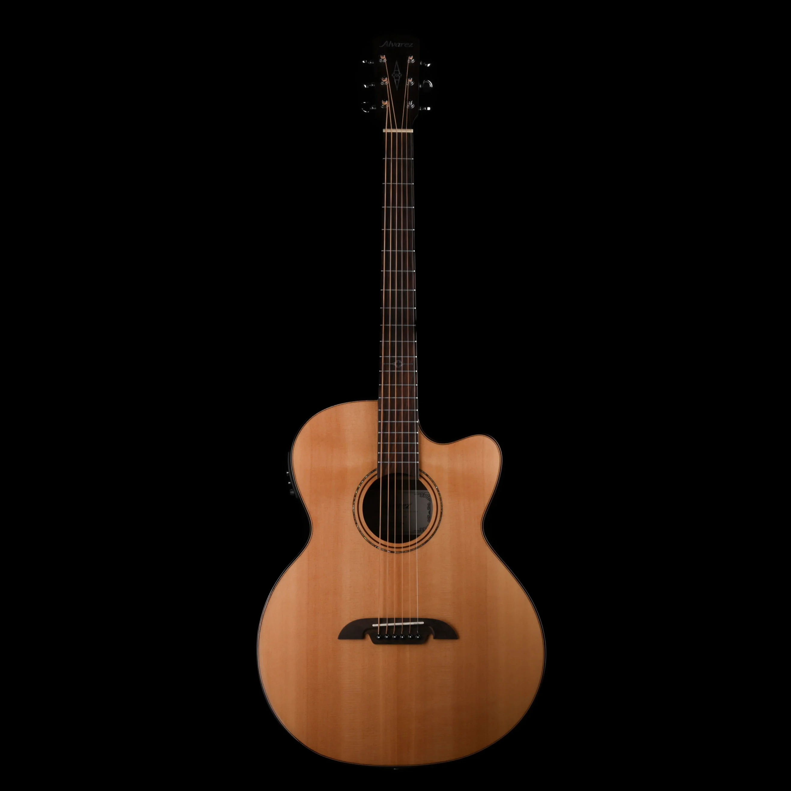 Used Alvarez ABT710 Elite Baritone Acoustic Electric Guitar Natural - Image 5