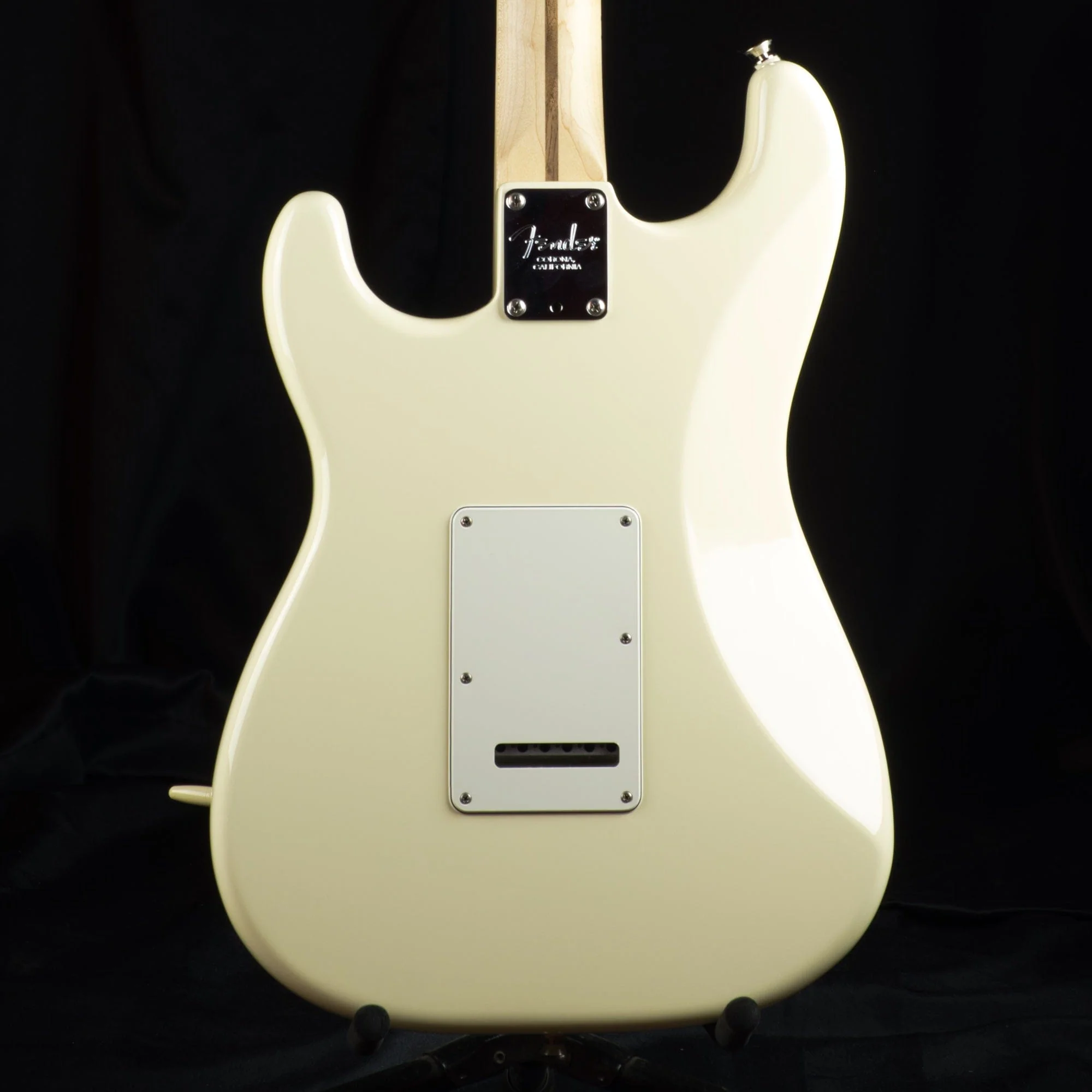 Used American Professional Strat HSS Maple Olympic White Electric Guitar - Image 4