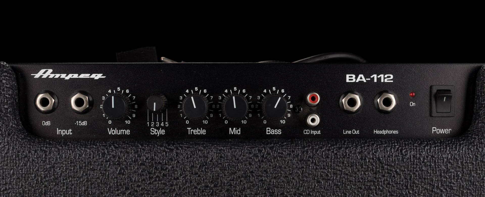 Used Ampeg BA-112 Bass Amp Combo With Cover - Image 4
