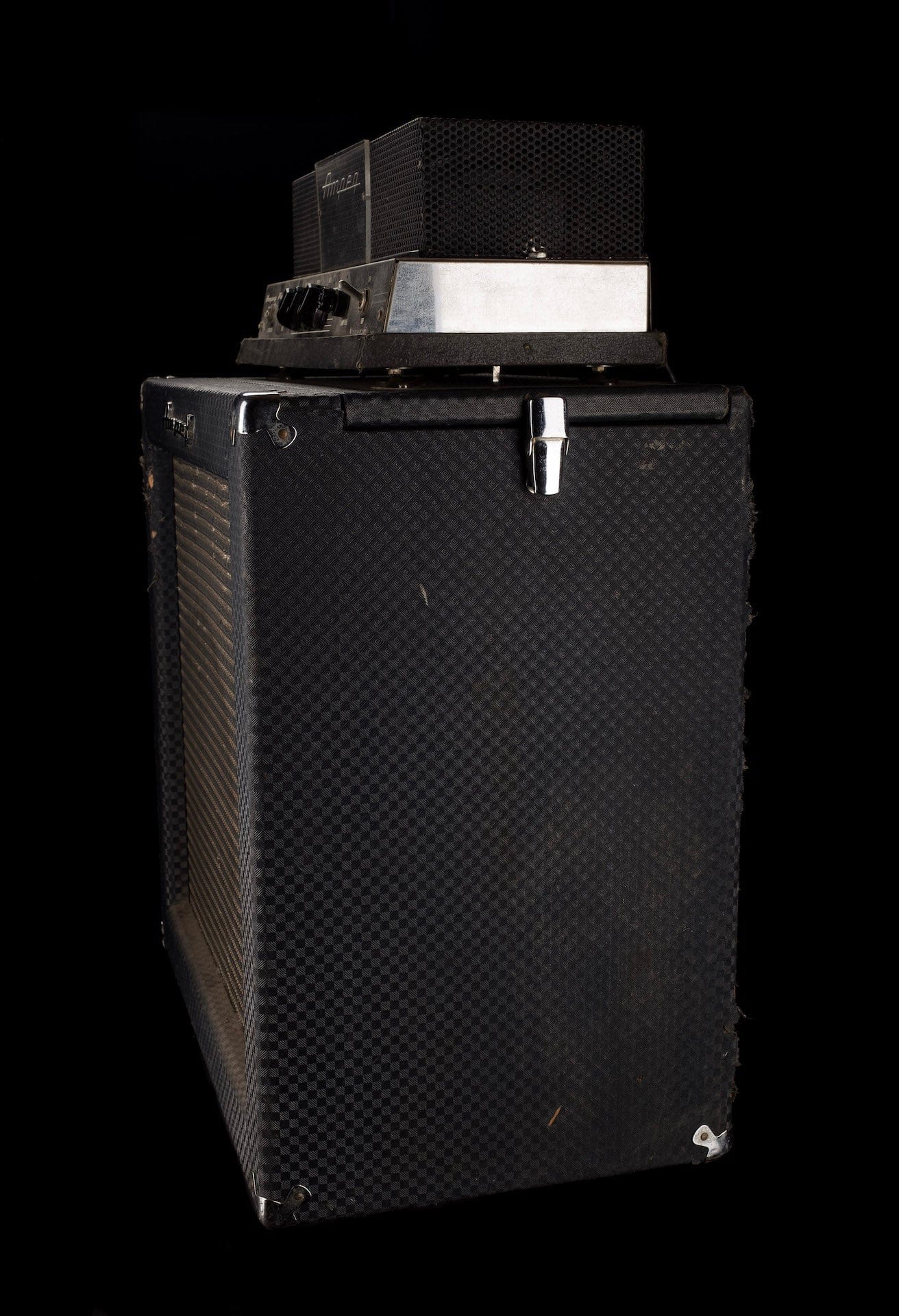 Used Vintage Ampeg Portaflex SB-12 Bass Guitar Amplifier Head And 1x12 Cabinet - Image 12