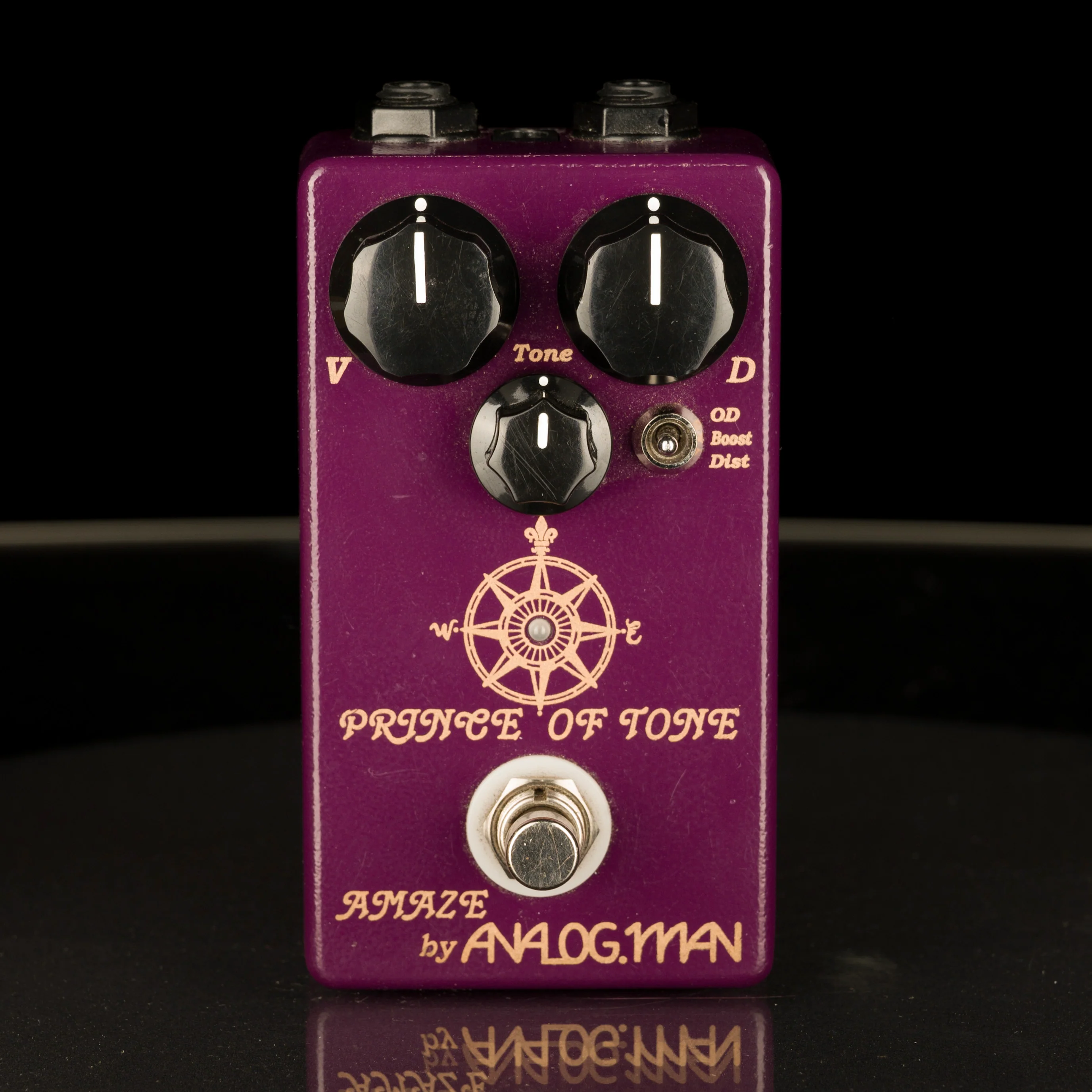 Used Analogman Prince Of Tone Overdrive Pedal With Box - Image 2