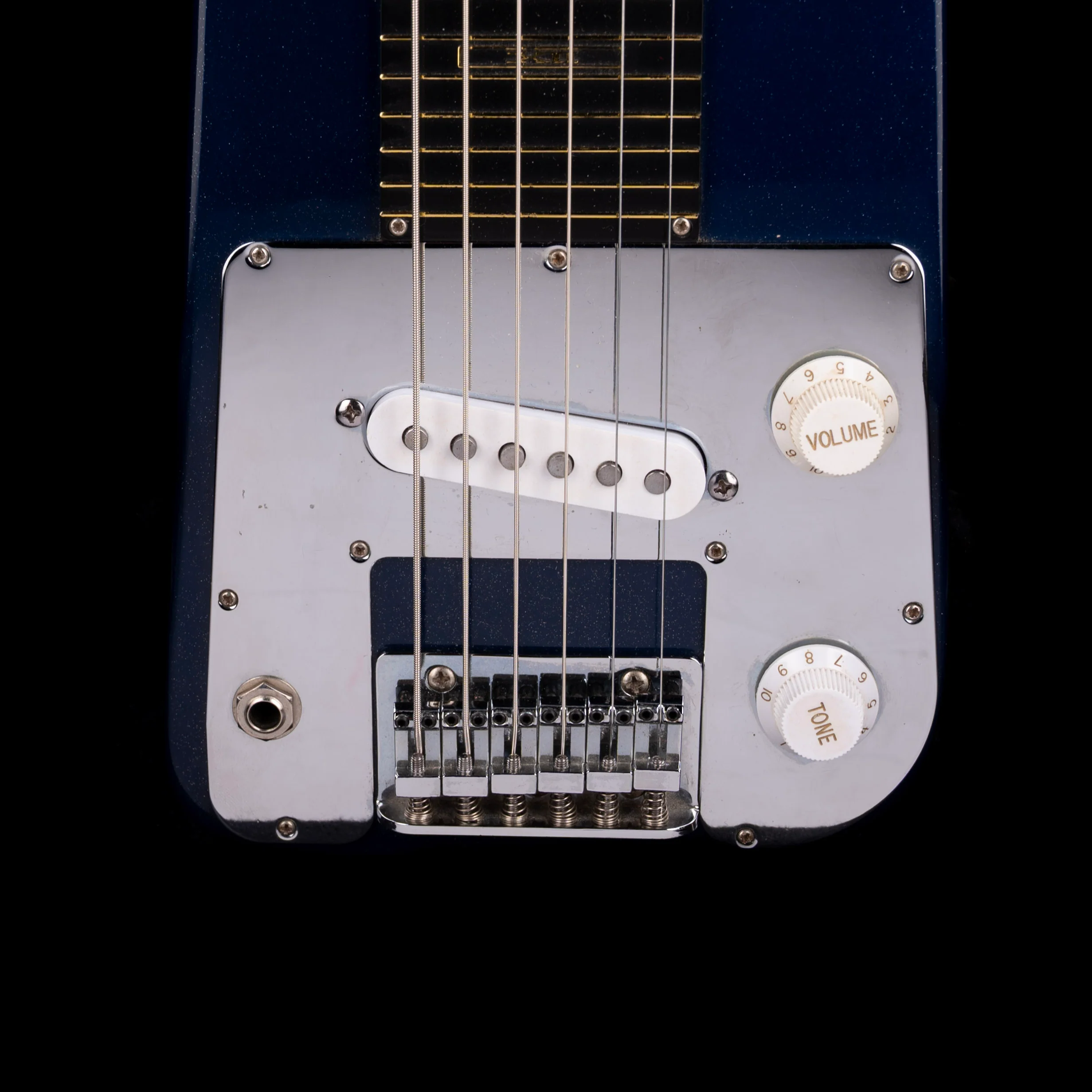 Used Artisan Lap Steel Guitar Blue - Image 4