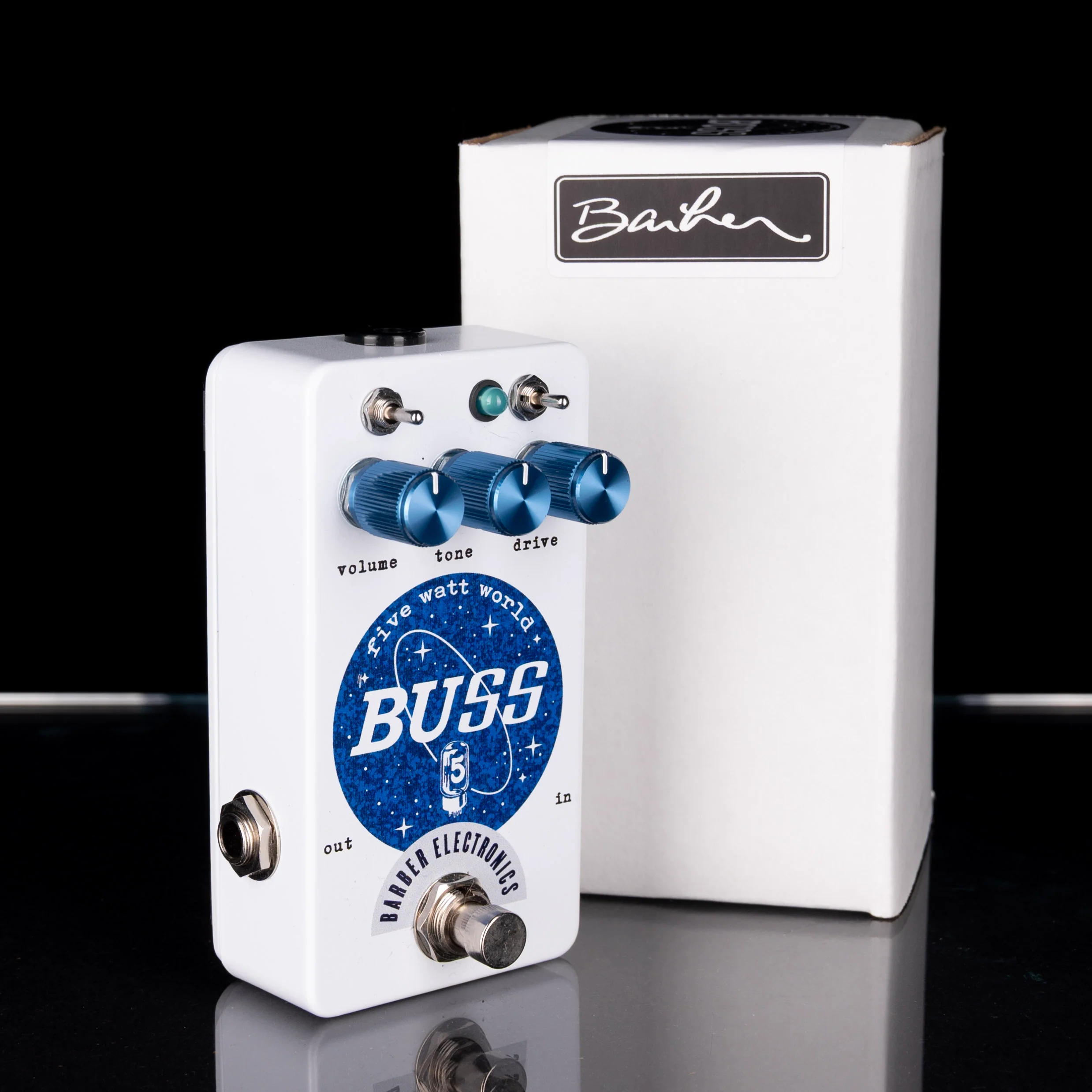 Used Barber Five Watt World Buss Overdrive Pedal With Box