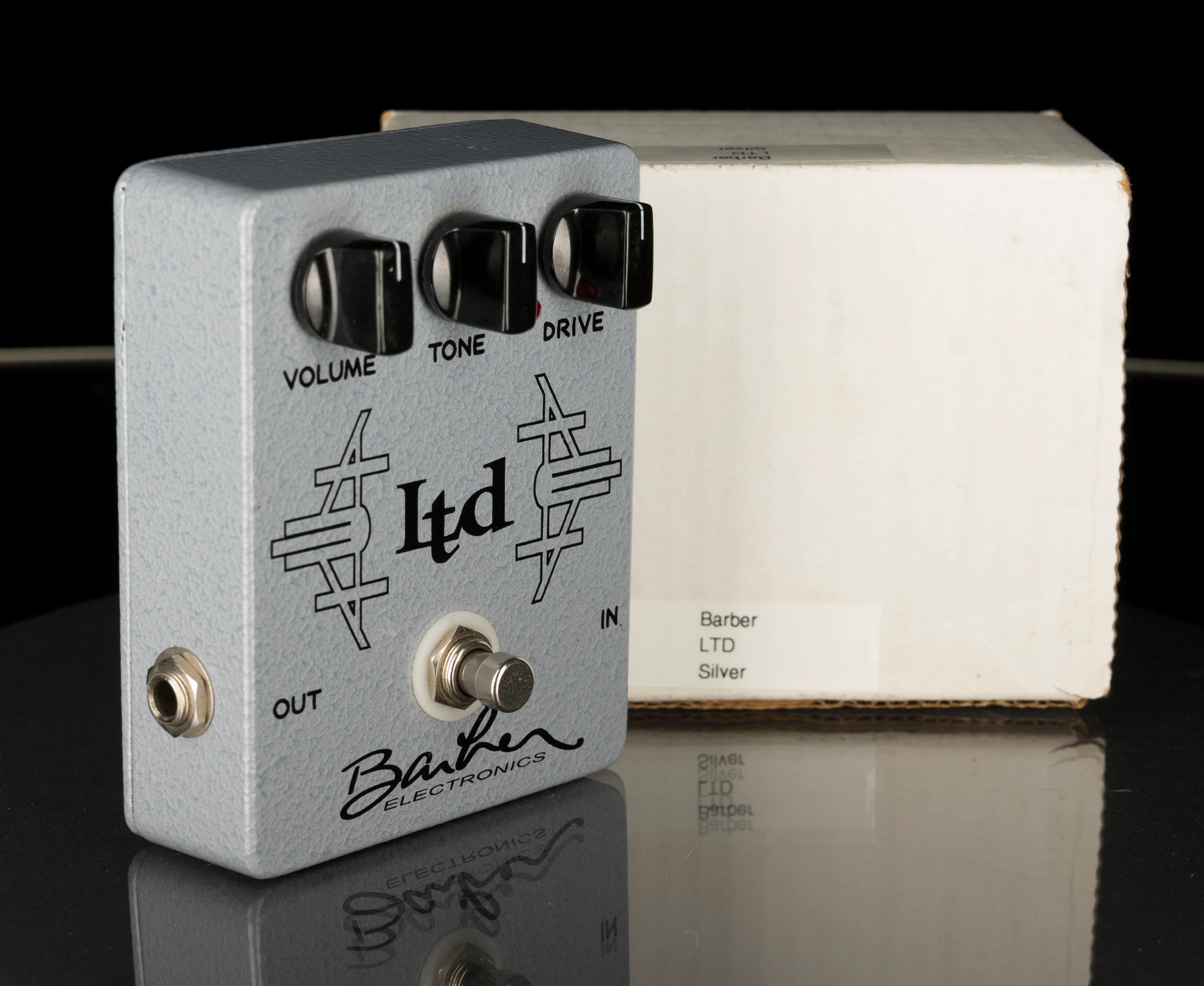 Used Barber LTD Silver Overdrive Pedal With Box