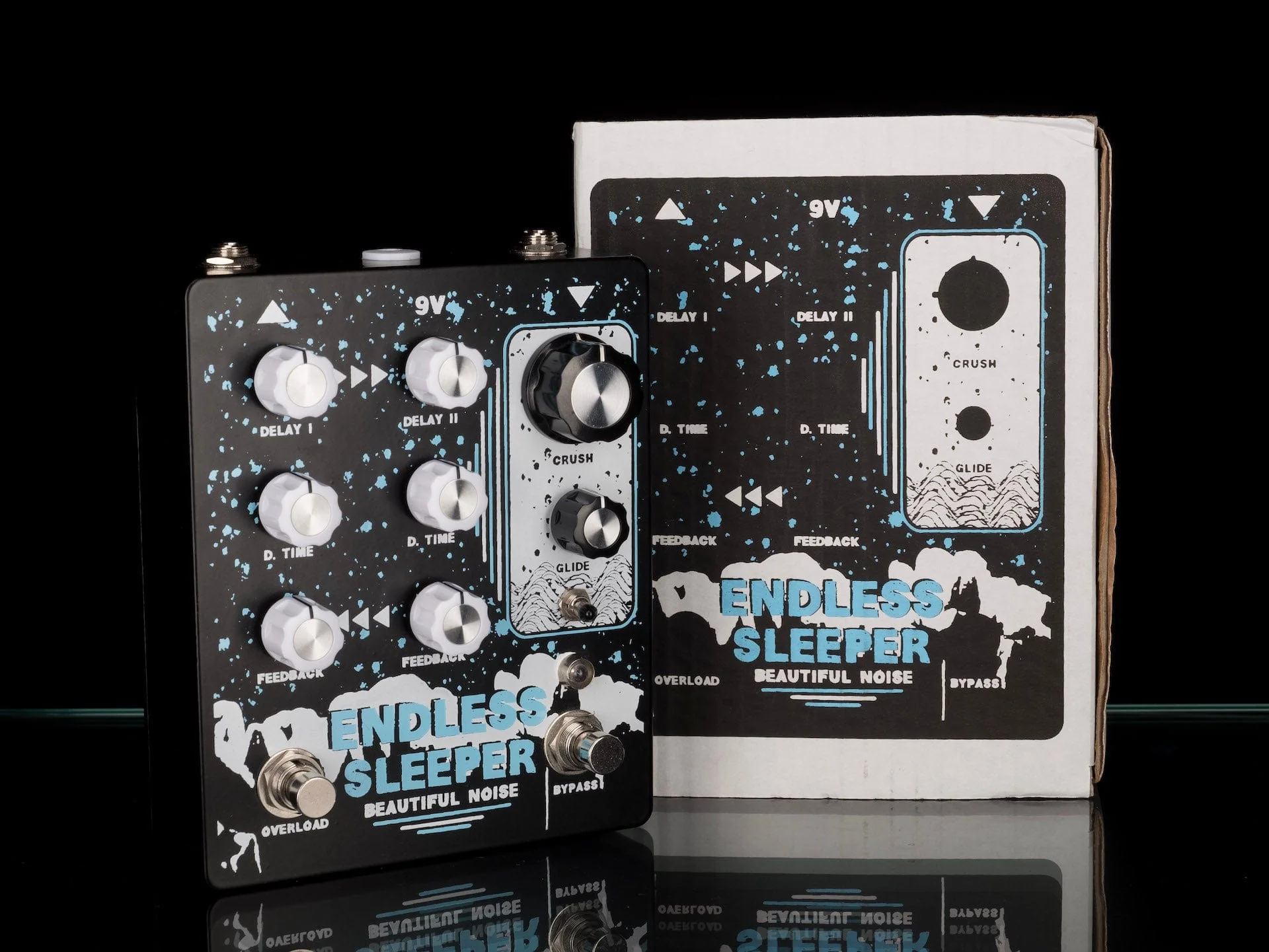 Used Beautiful Noise Effects Endless Sleeper Delay Guitar Effect Pedal with Box