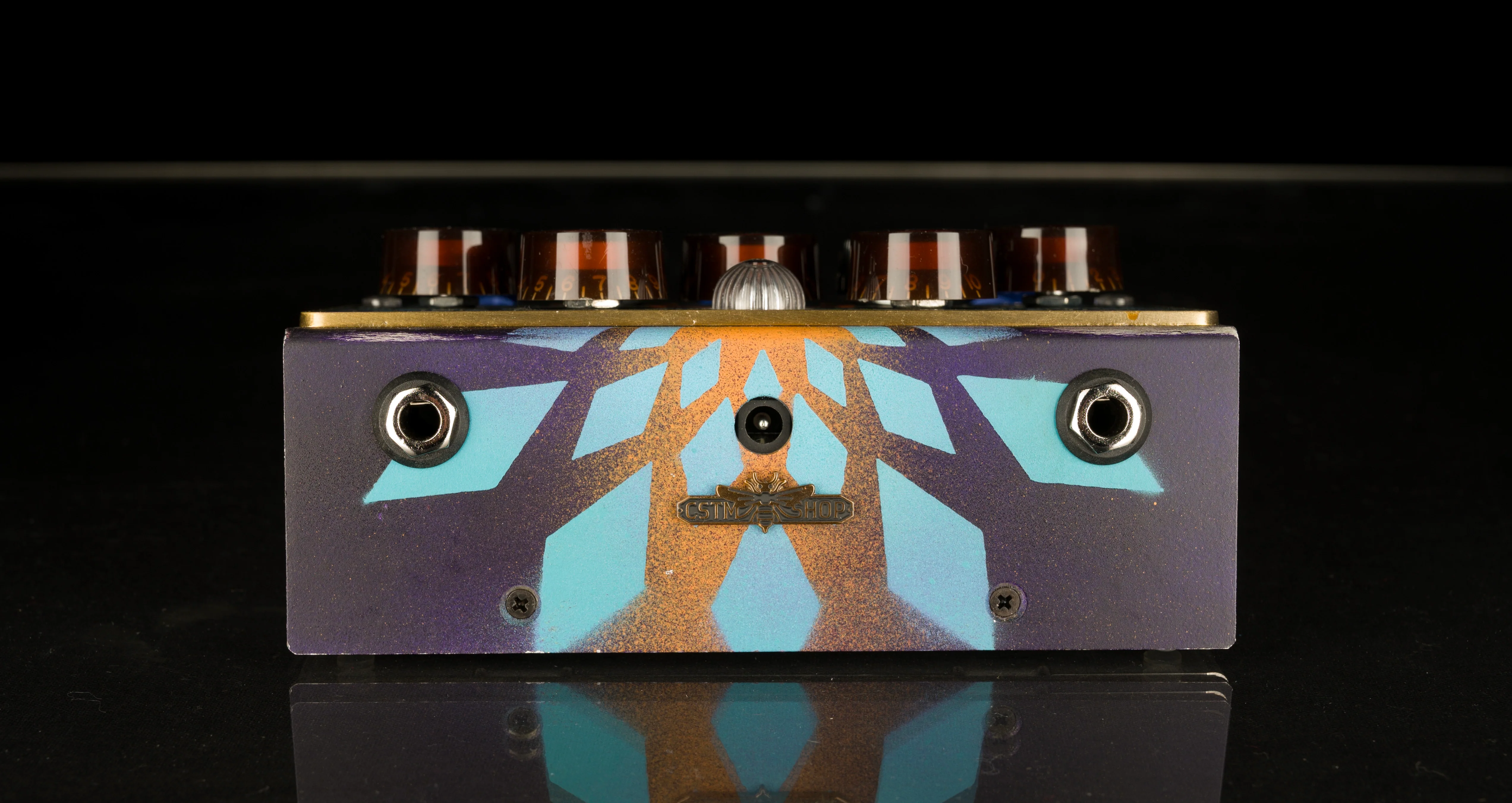 Used BeetronicsFX Custom Shop 1 Off Blue Royal Jelly Overdrive Fuzz Pedal W/ Box - Image 3