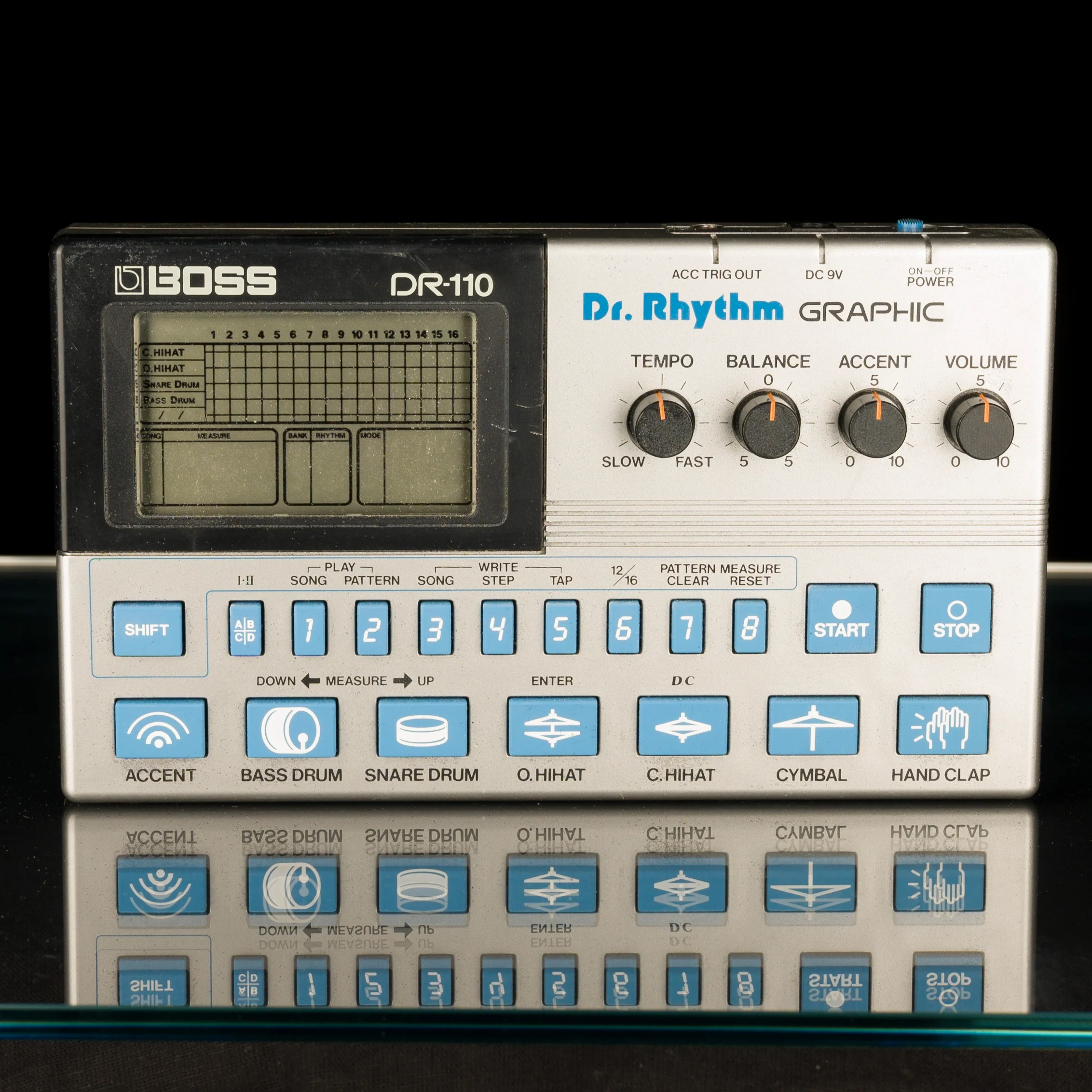 Used Boss DR-110 Dr. Rhythm Graphic Drum Machine with Box - Image 2