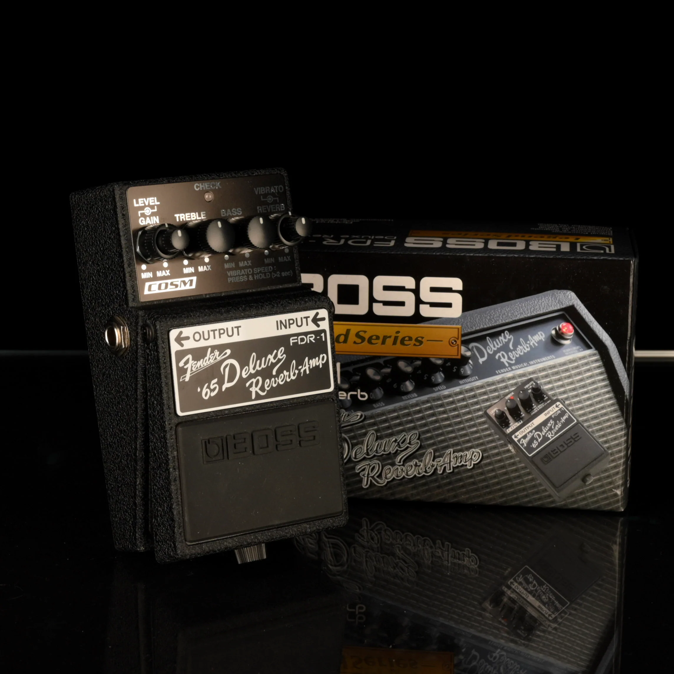 Used Boss Fender FDR-1 '65 Deluxe Reverb Pedal With Box