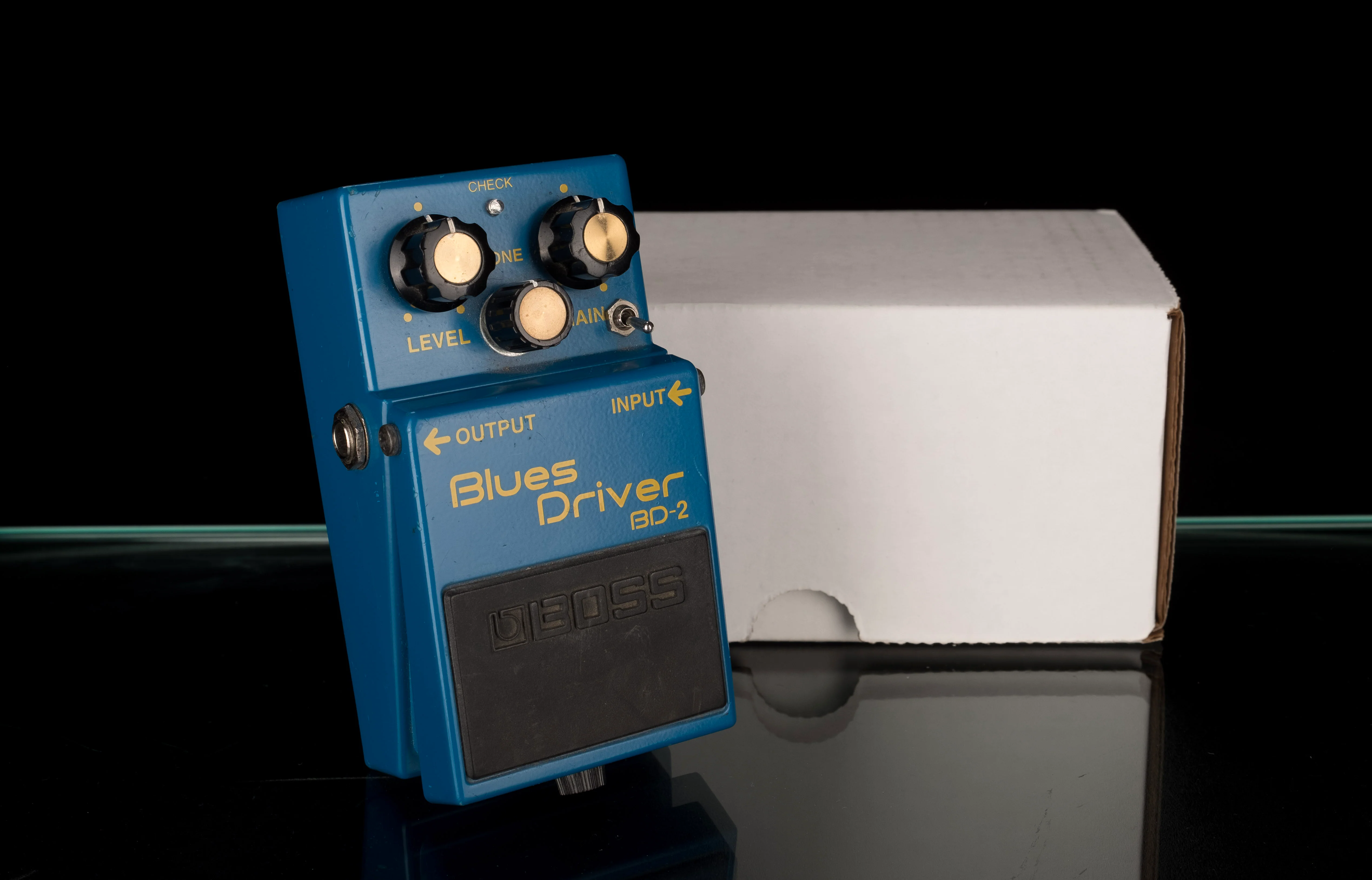 Used Boss Modded BD-2 Blues Driver Pedal With Box