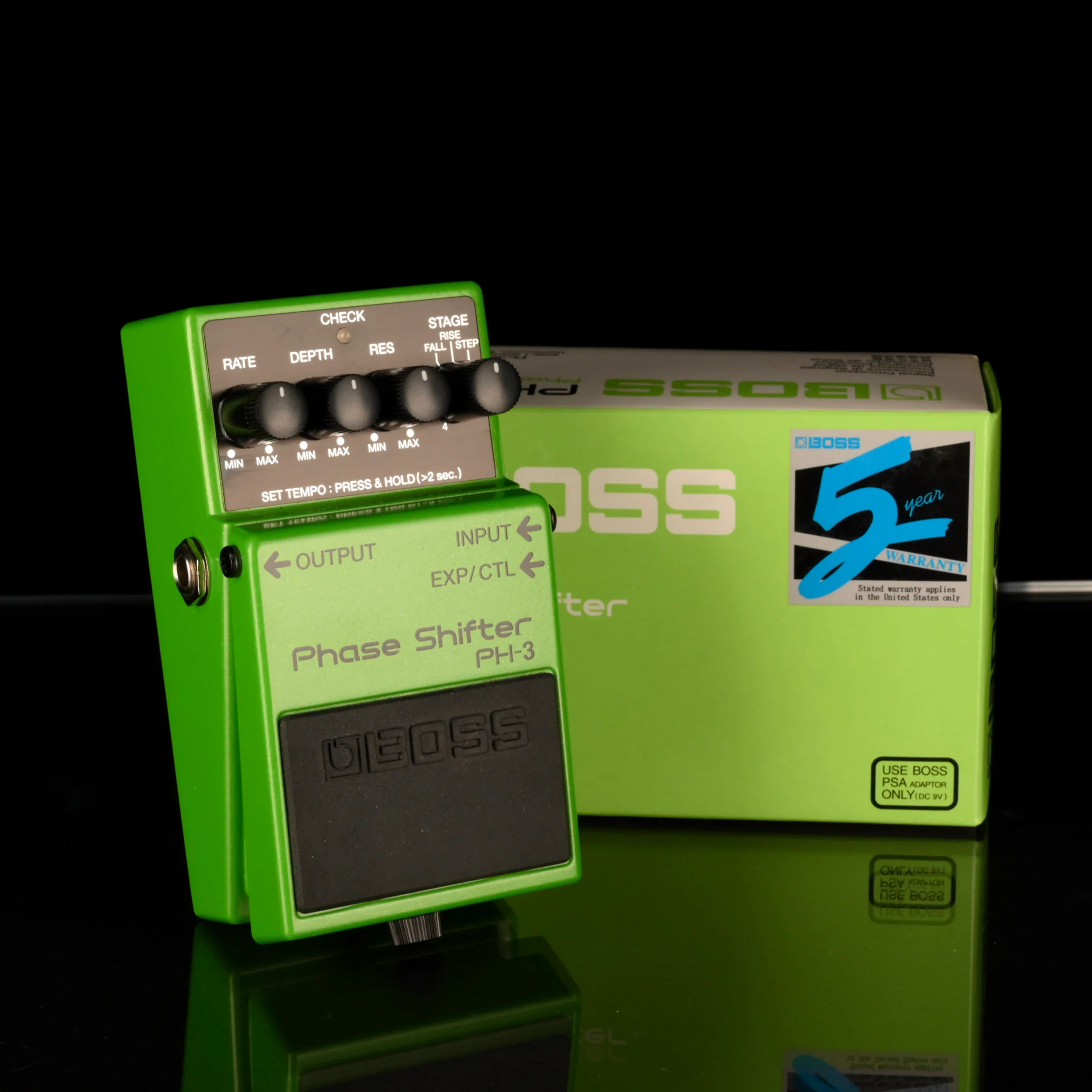 Used Boss PH-3 Phase Shifter Pedal With Box