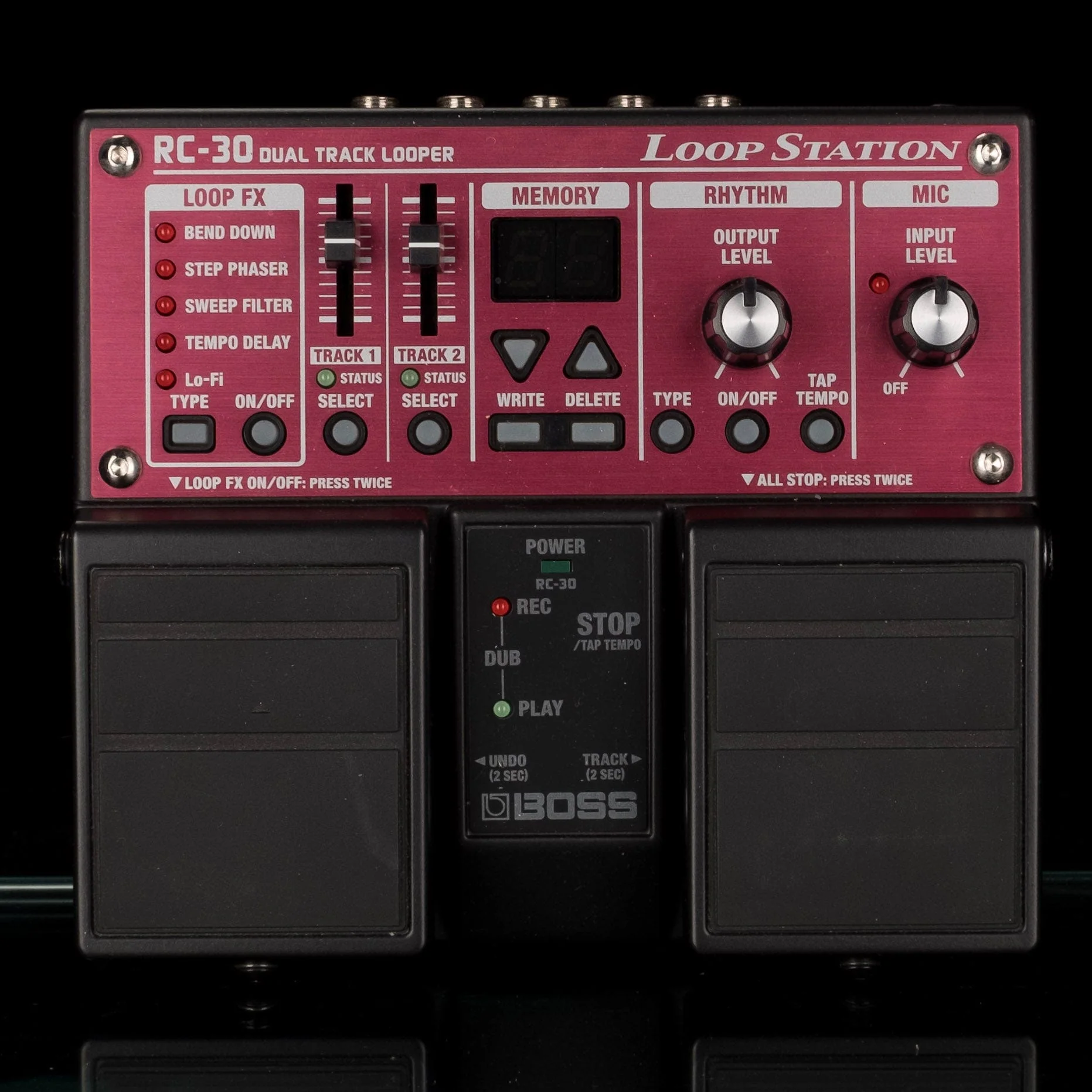 Used Boss RC-30 Loop Station Looper Guitar Effect Pedal With Box & Power Supply - Image 2
