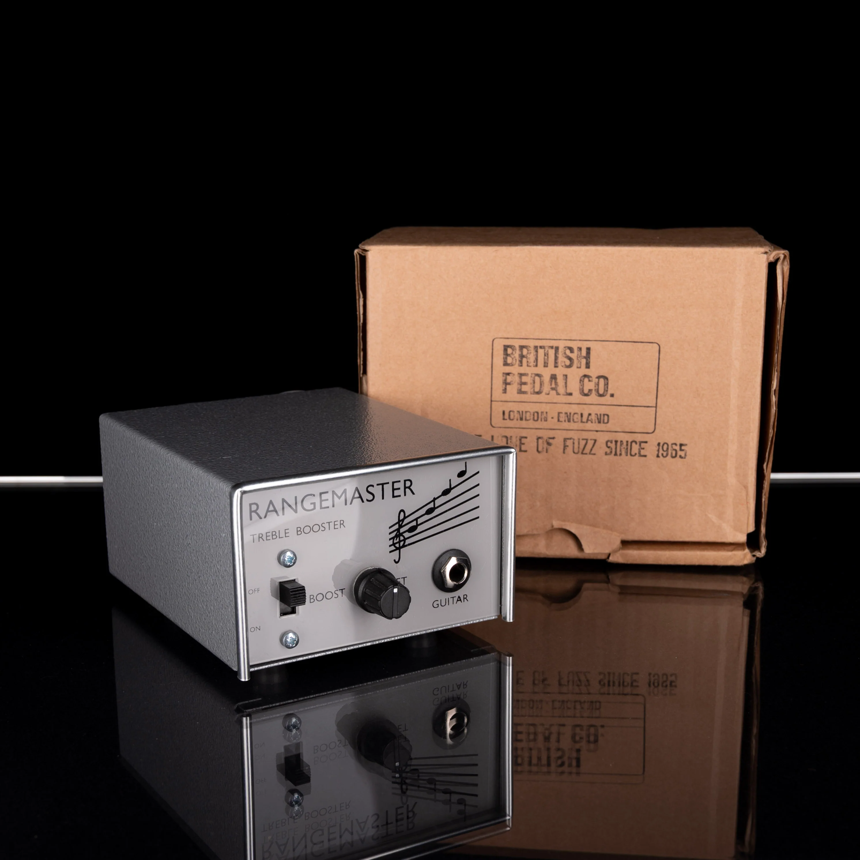 Used British Pedal Co. Rangemaster Treble Booster Pedal With Box