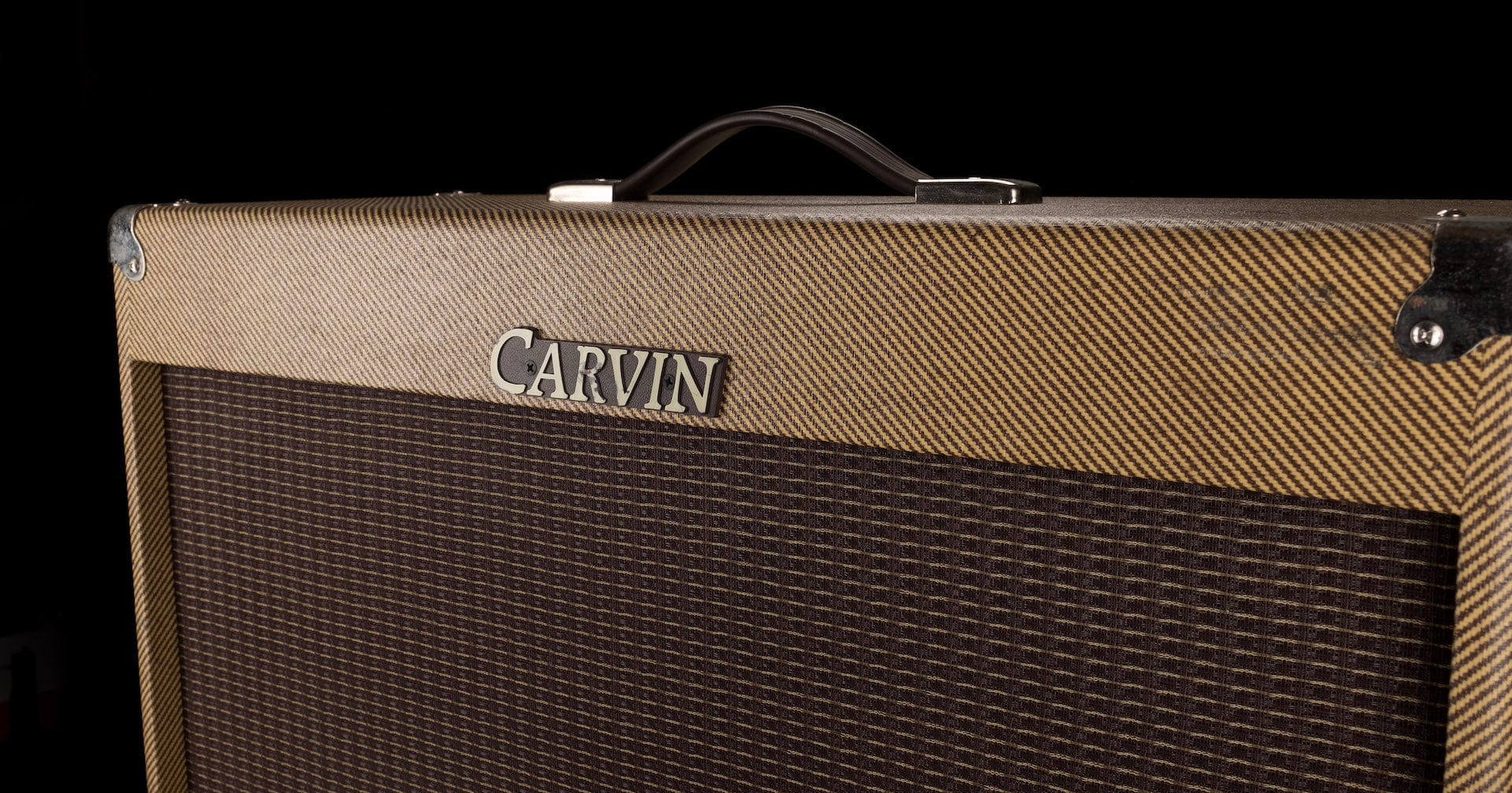 Used Carvin 2x12" Open Back Tweed Cabinet with Upgraded Speakers - Image 3
